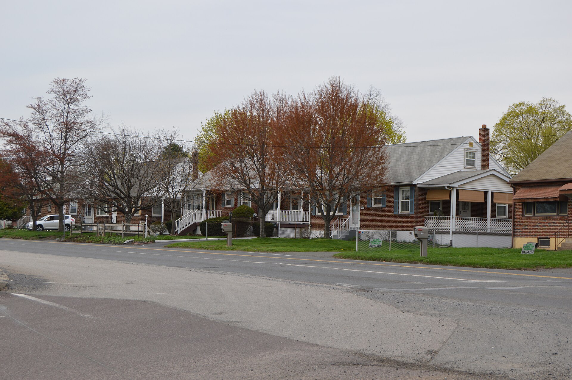 Street scene in Stowe, Pennsylvania