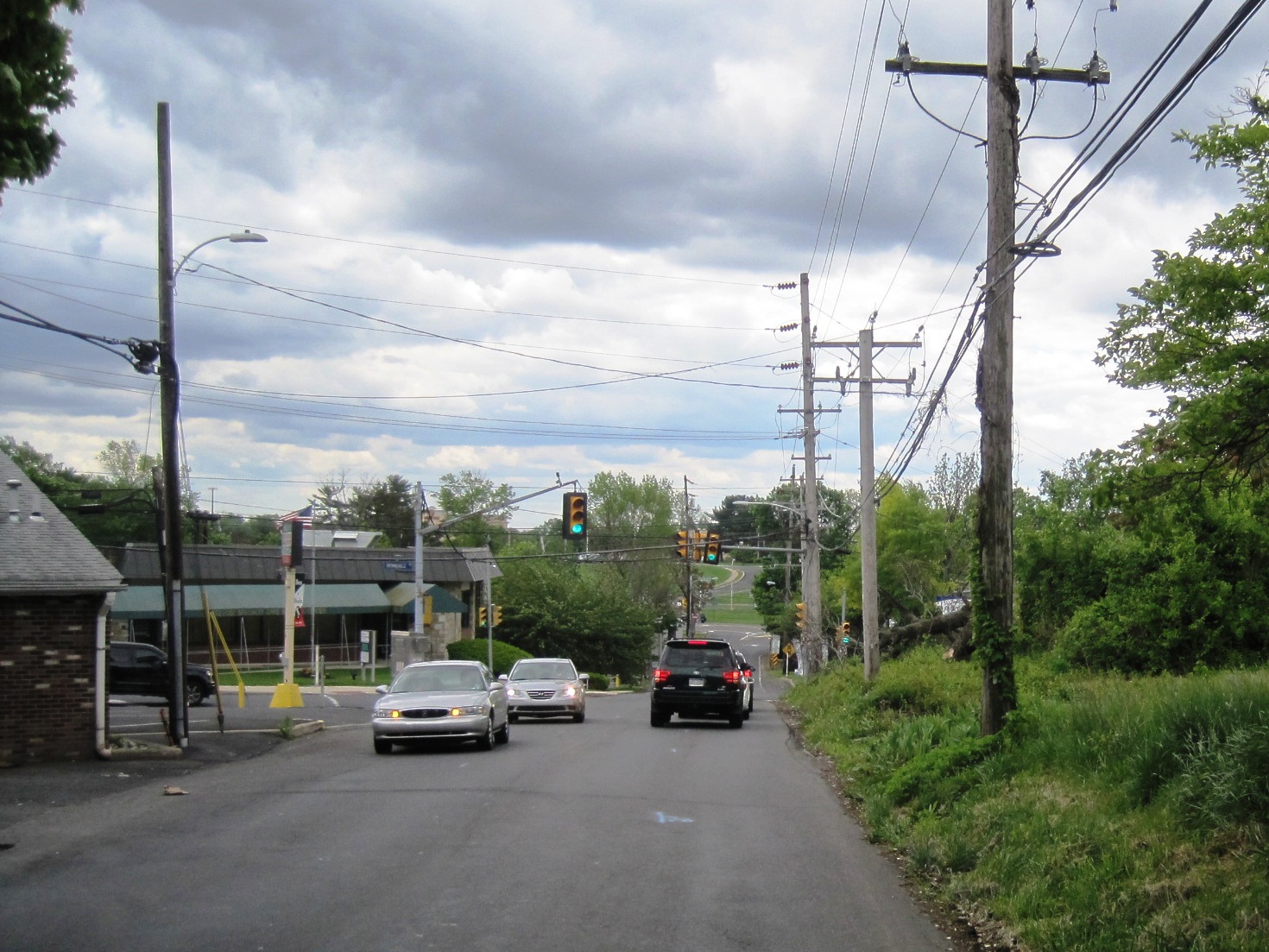 Photo showing Trevose, Pennsylvania, a census-designated place on the border of Bensalem Township (ahead) and Lower Southampton Township (behind) in Bucks County.