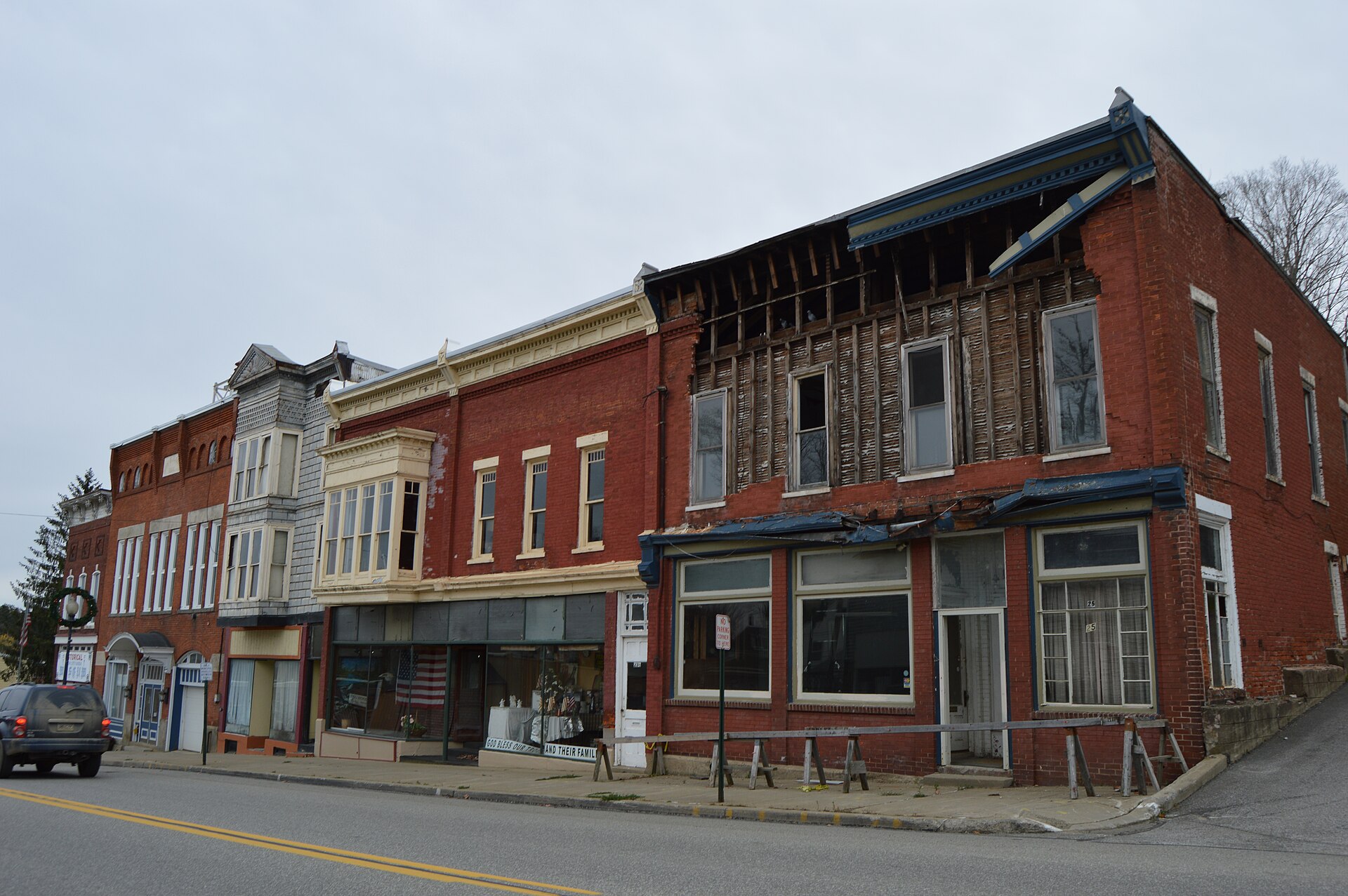 Buildings on the eastern side of Main Street (U.S. — Union City, Pennsylvania