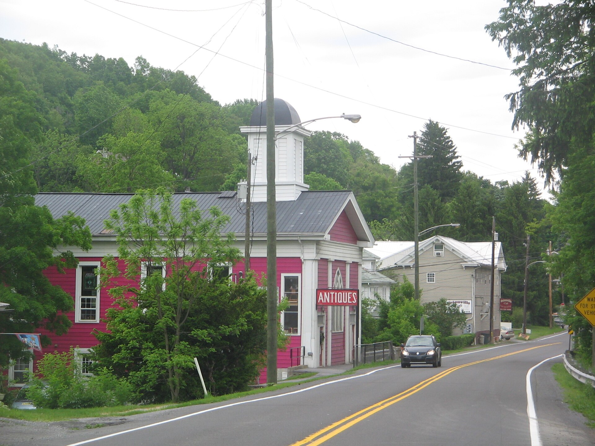 Unionville, Centre County, Pennsylvania, USA - the whole borough is a historic district listed on the National Register of Historic Places