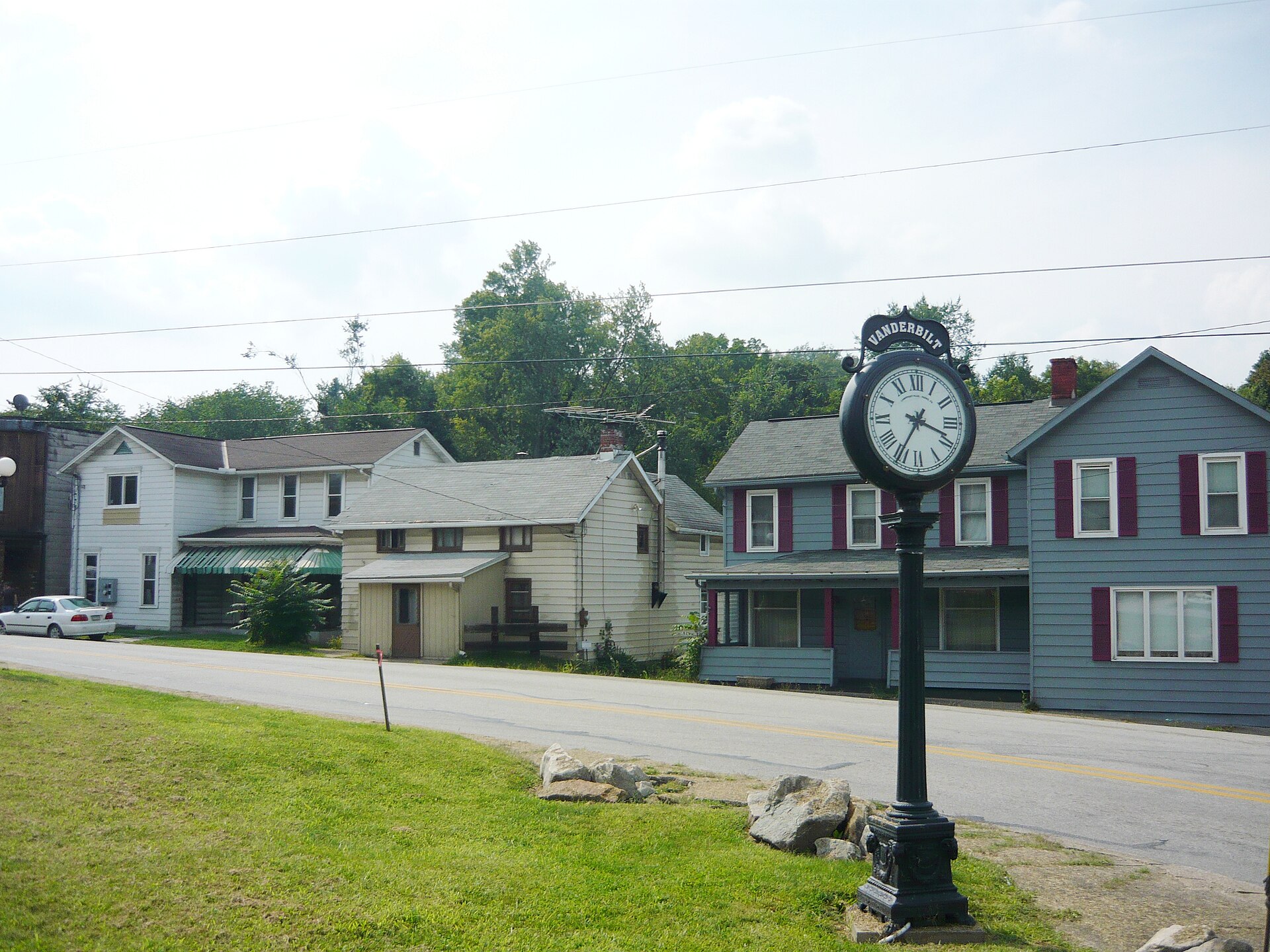 Main Street and Walnut Street, Vanderbilt, Fayette County, Pennsylvania.