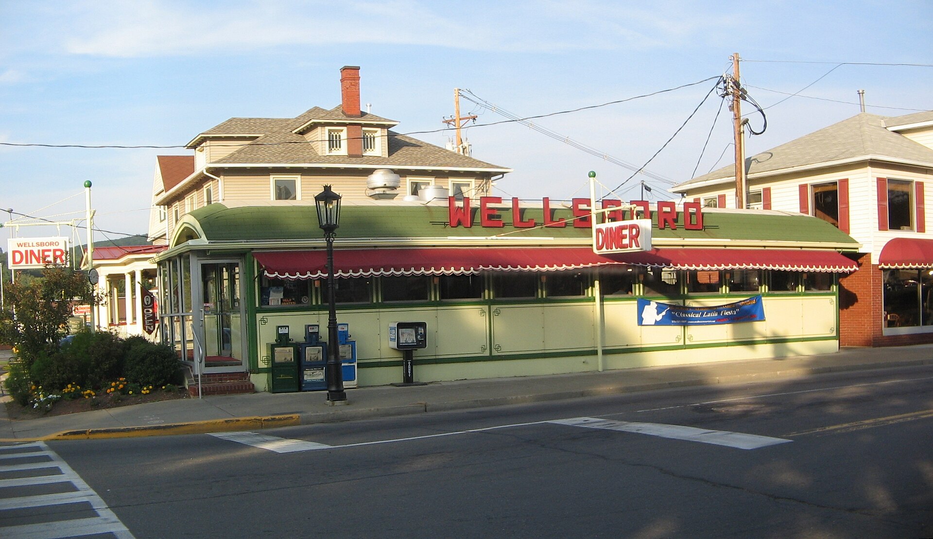 Exterior of the 1938 Diner in Wellsboro, Tioga County, Pennsylvania, United States