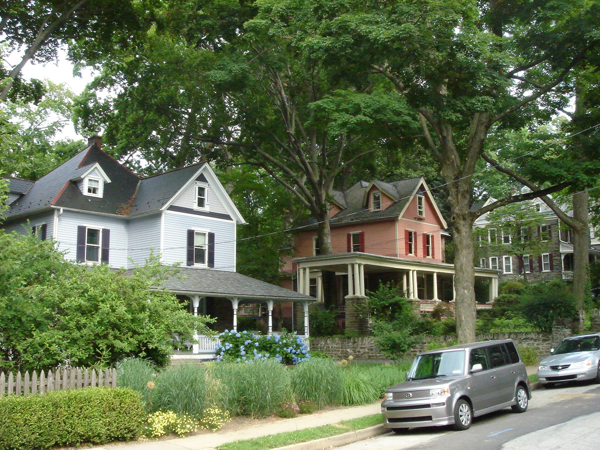 Victorian-era homes in Wyncote PA USA — Pennsylvania