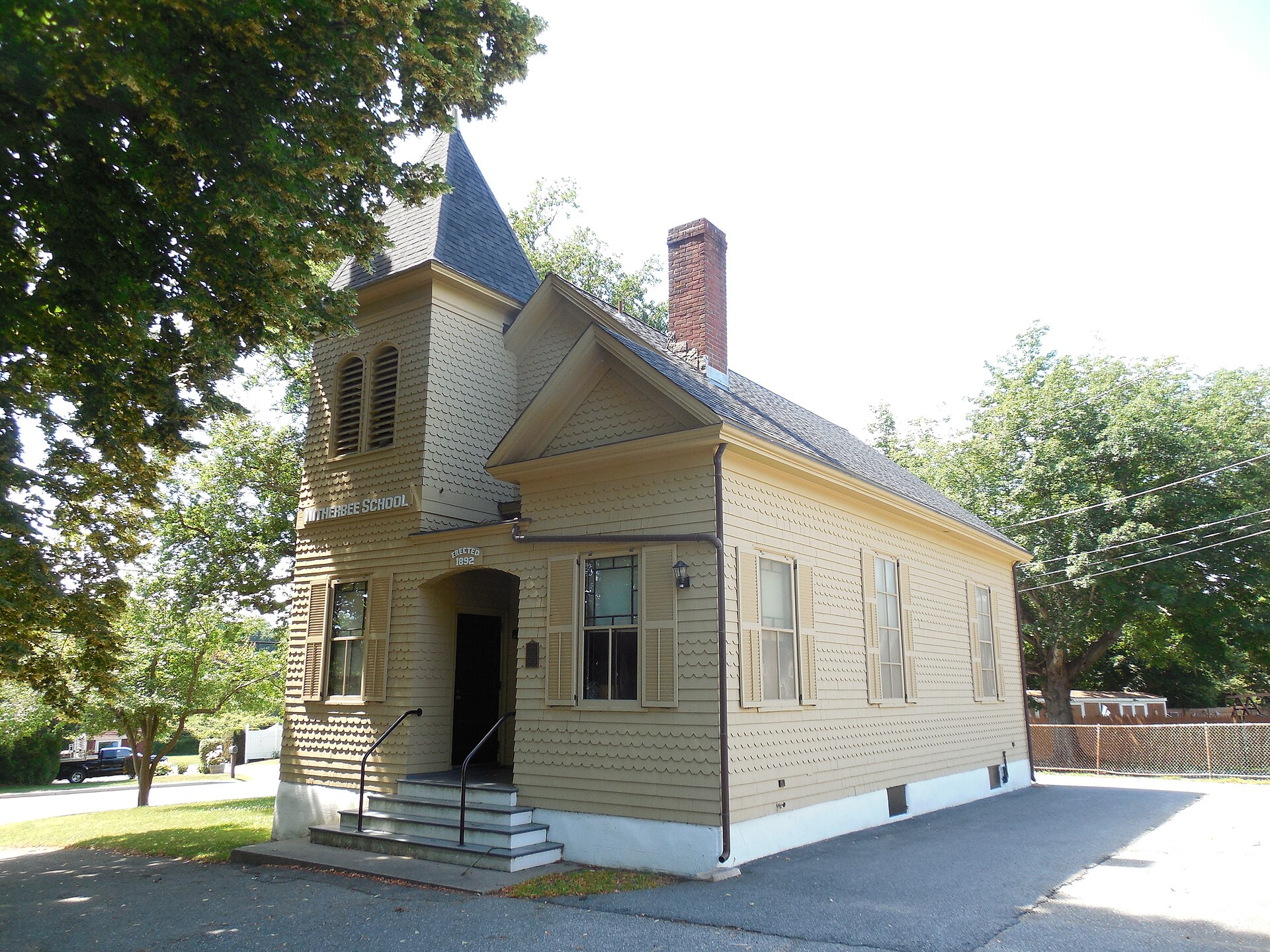 Witherbee School, Middletown Historical Society, Newport East Rhode Island This is an image of a place or building that is listed on the National Register of Historic Places in the United States of America.