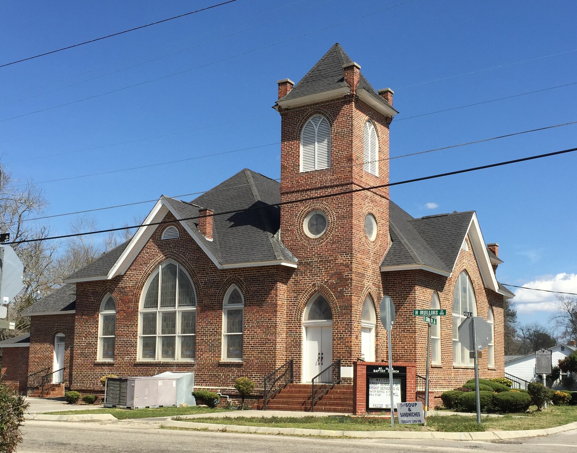 Mt. Olive Baptist Church, 301 Church St., Mullins, South Carolina — Marion County, South Carolina