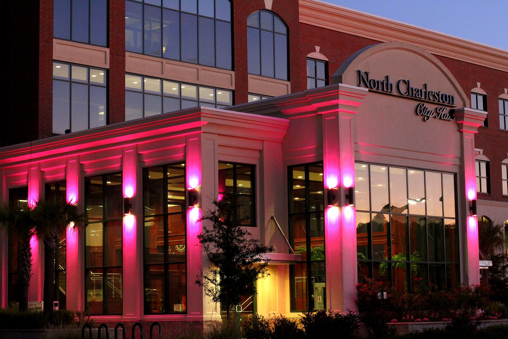 From buildings to employees, the City of North Charleston is going pink this week to raise breast cancer awareness; October 22-29, 2012. — South Carolina