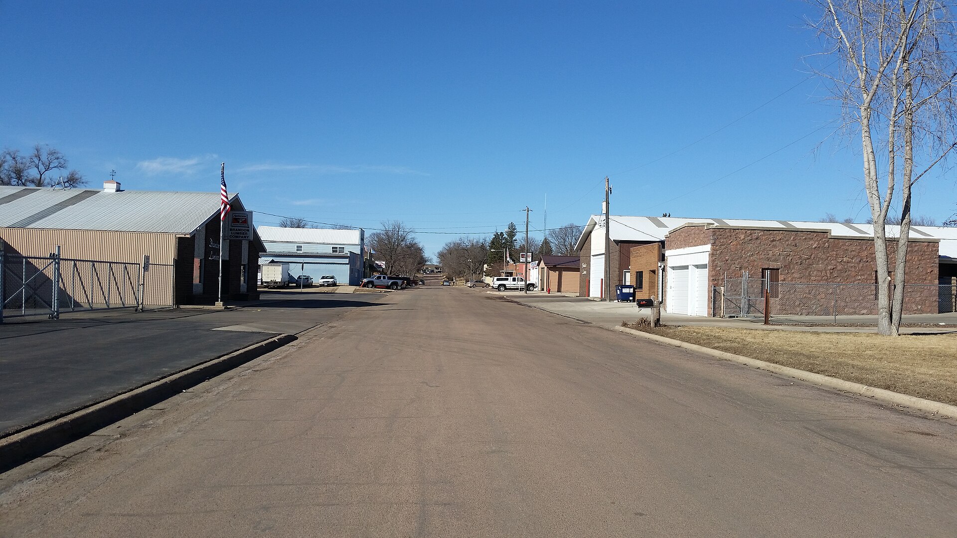Main Street in Brandon, South Dakota