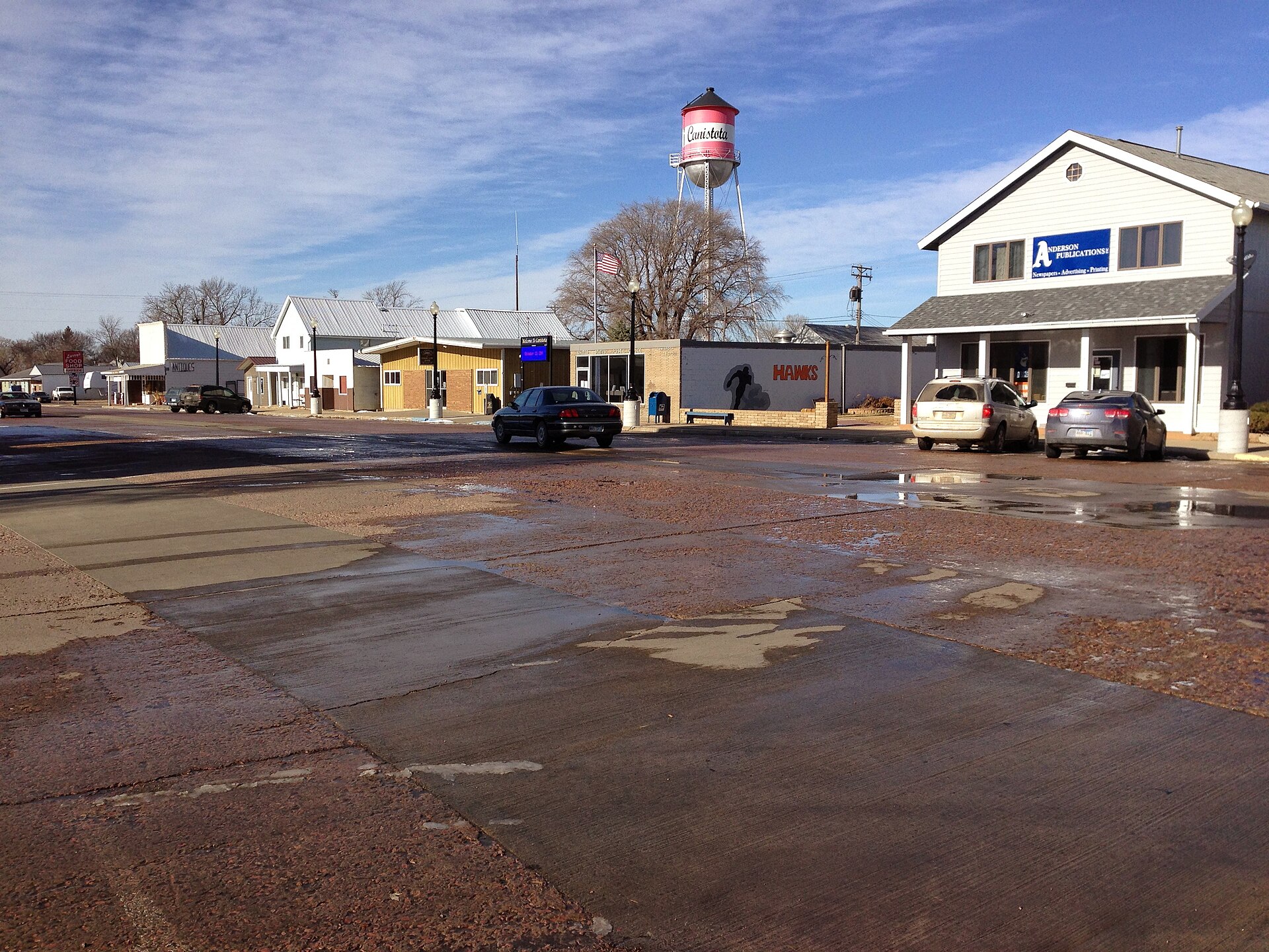 Main Street in Canistota, South Dakota
