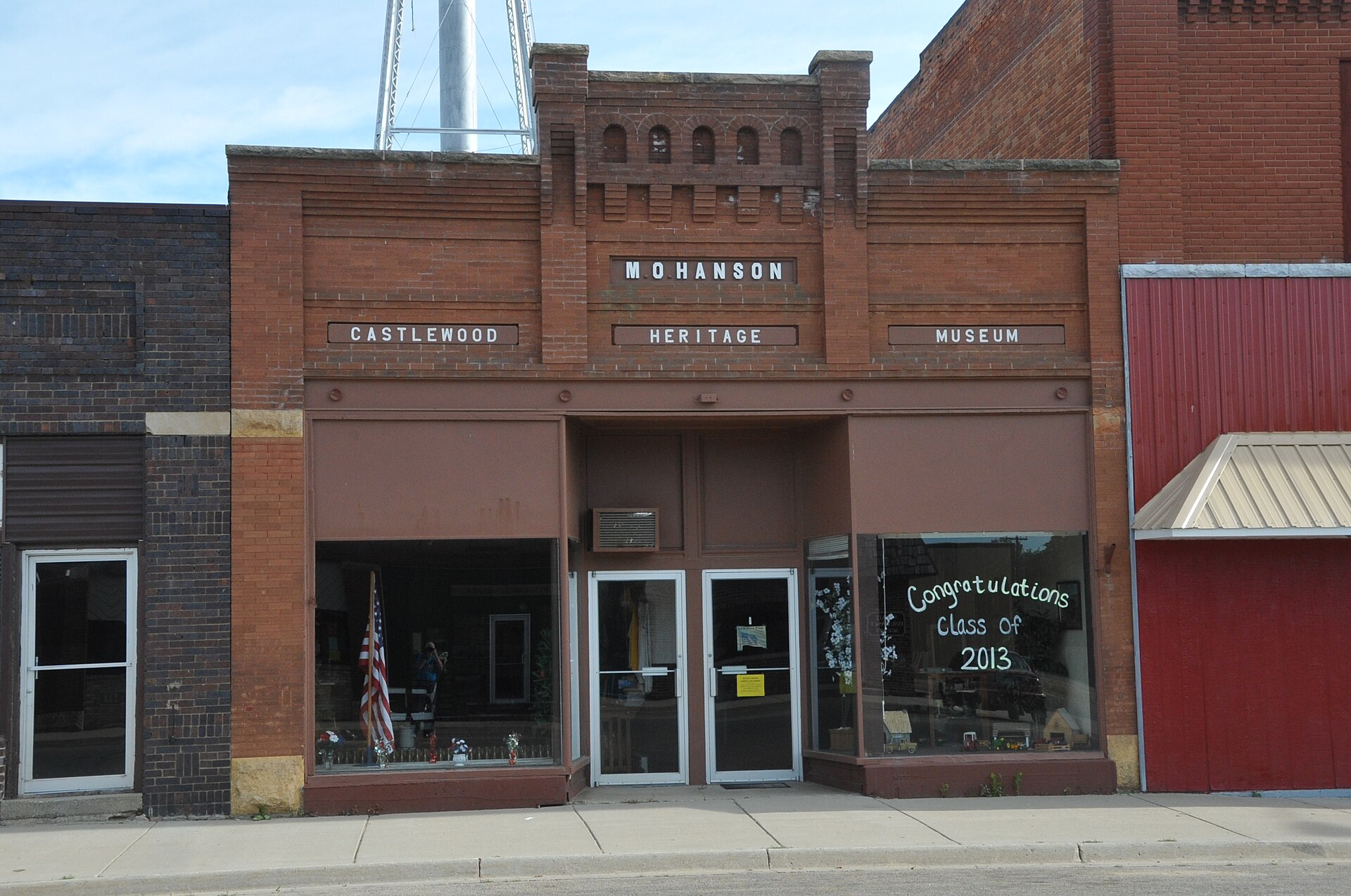 BUILT IN 1907 AS A COMMERCIAL BLOCK AND NOW USED AS A HERITAGE MUSEUM — Castlewood, South Dakota