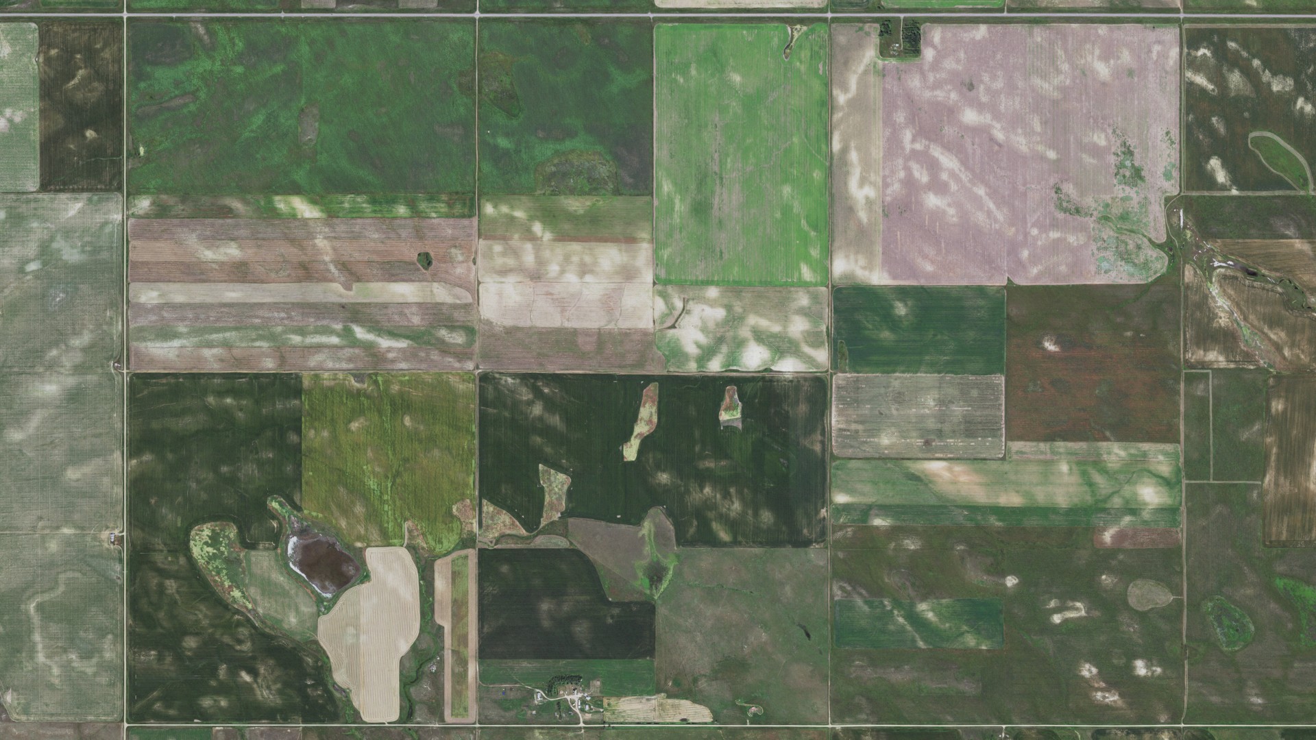 Aerial view of land around Strool-Plateau, South Dakota
