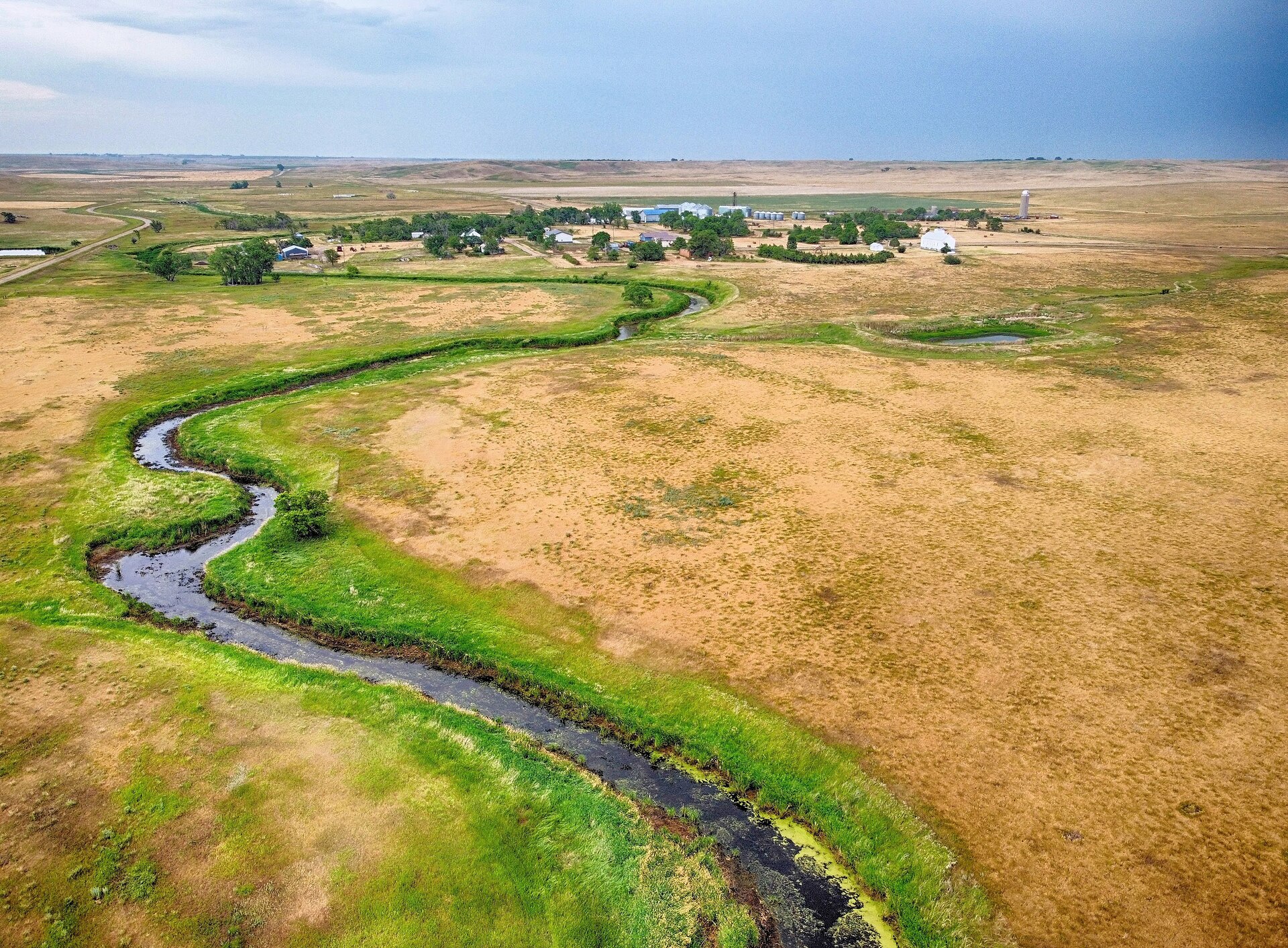 On the 100th meridian, South Dakota — Lowry, South Dakota