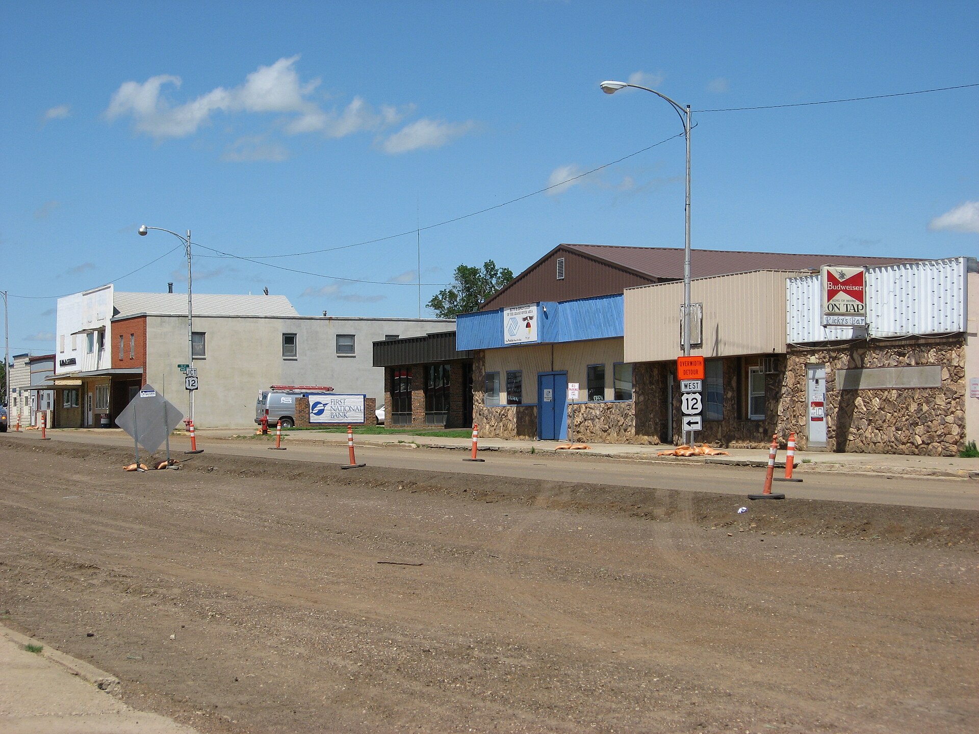 A picture of Main Street in McLaughlin, SD. — South Dakota