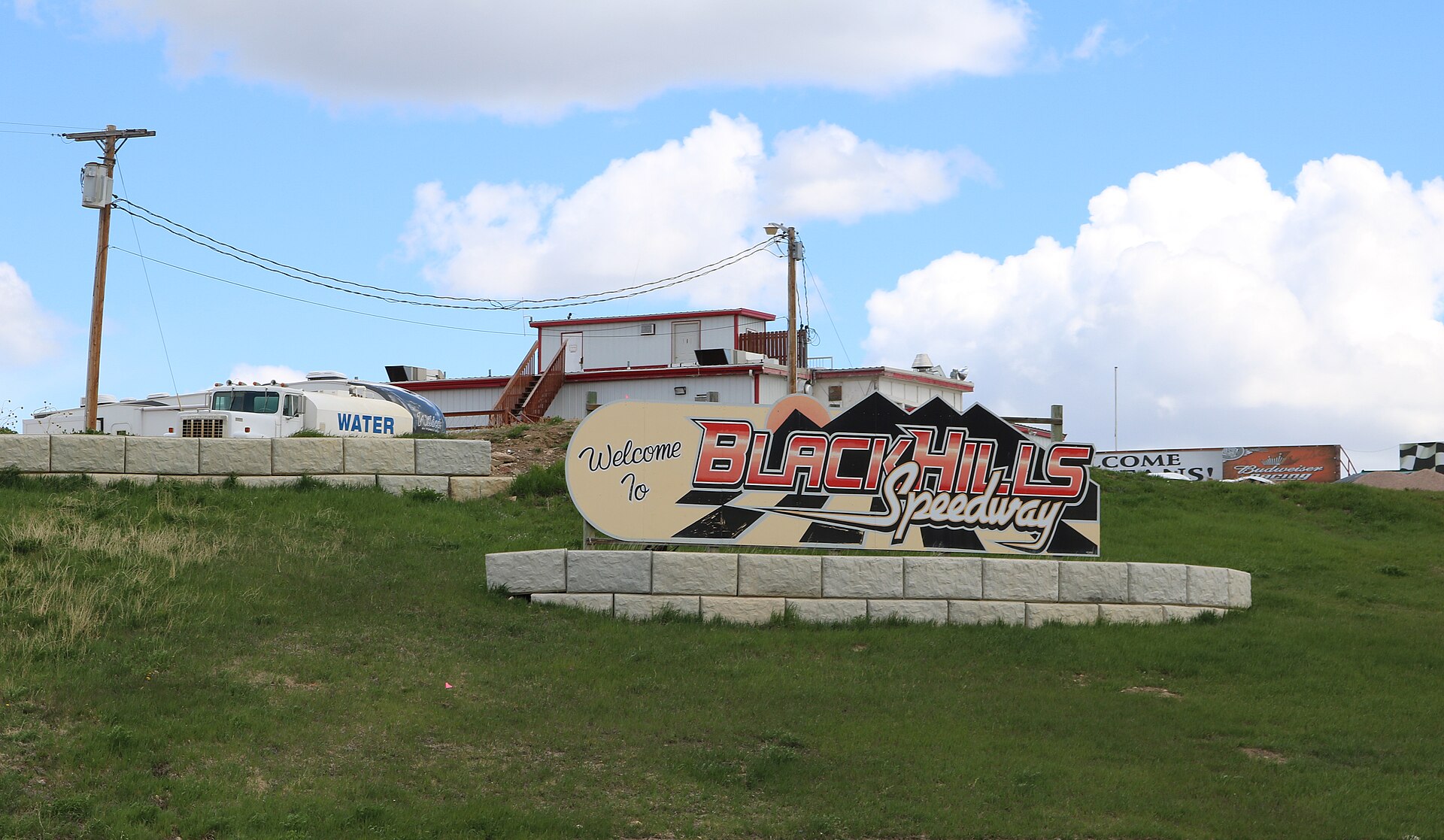 The Black Hills Speedway, located 2467 Jolly Lane in Rapid Valley, in Pennington County, South Dakota.
