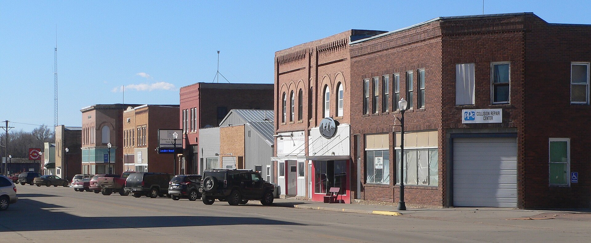 Main Street in Scotland, South Dakota