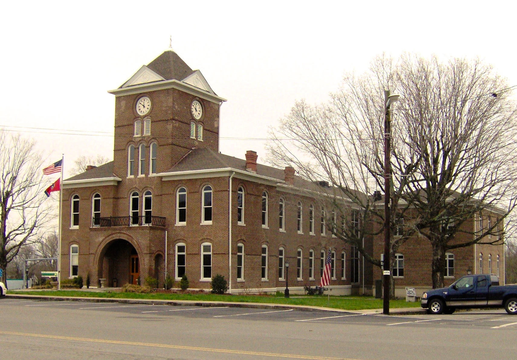 Meigs County Courthouse in Decatur, Tennessee, in the southeastern United States.