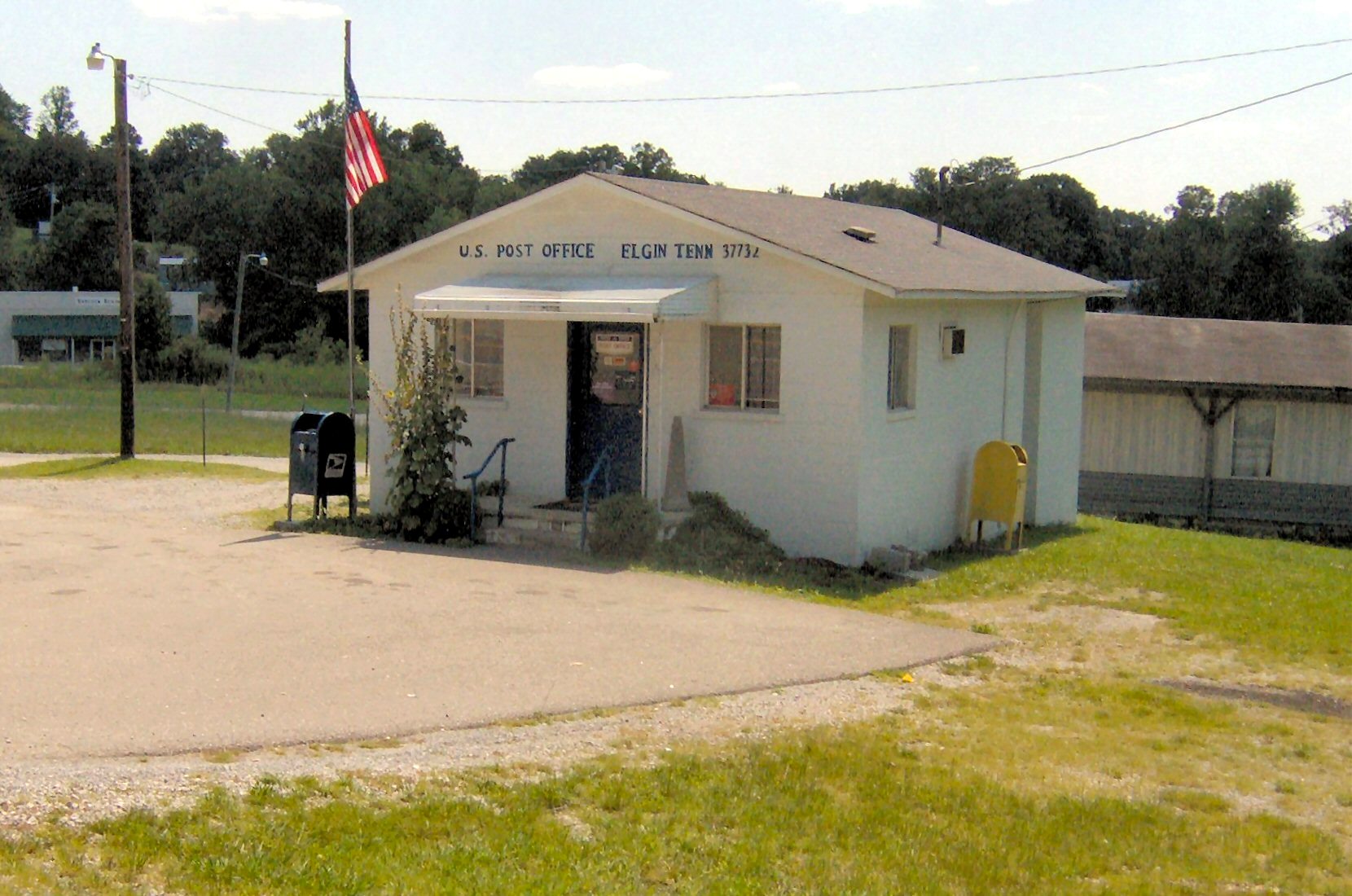 Post office in Elgin, Tennessee, United States.