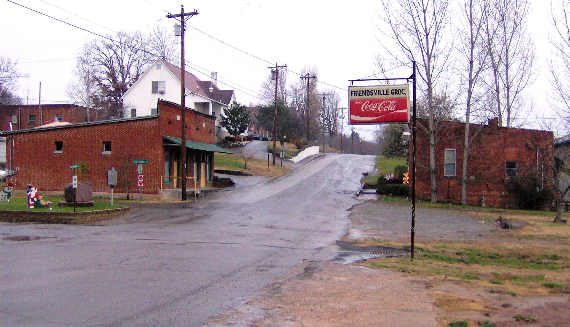 The old section of Friendsville, Tennessee, located in the Southeastern United States.