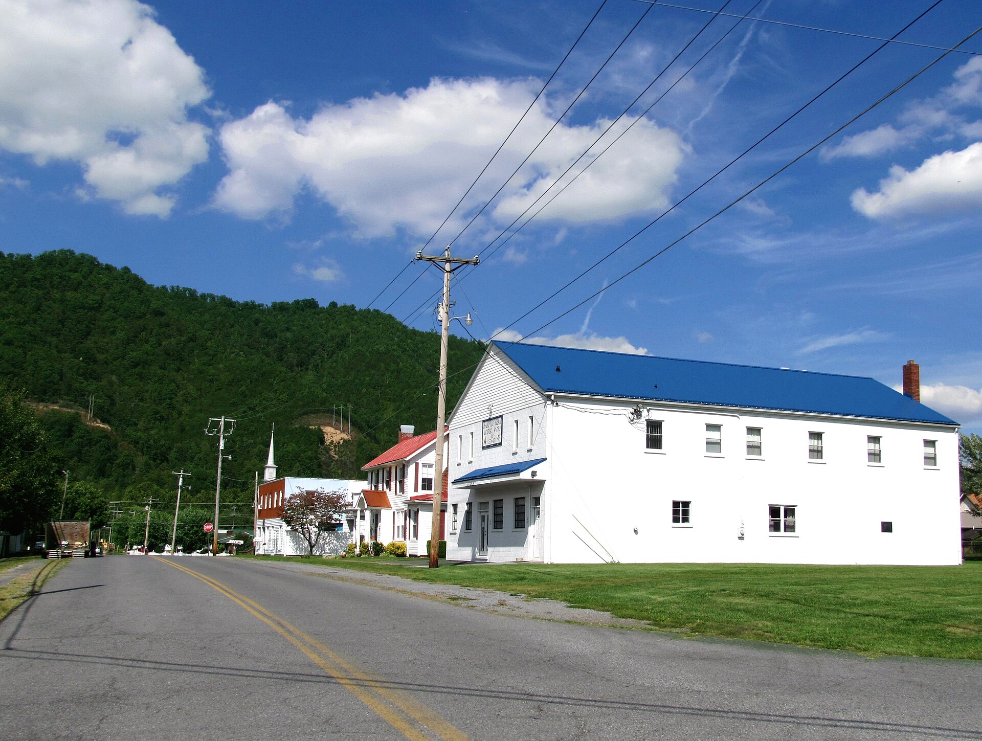 Buildings along 1st Avenue in Hampton, Tennessee, United States.