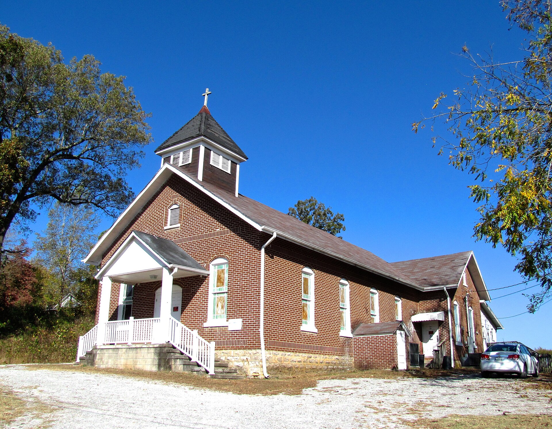 An old church, now home to South Lawrence Head Start, in Iron City, Tennessee, United States.