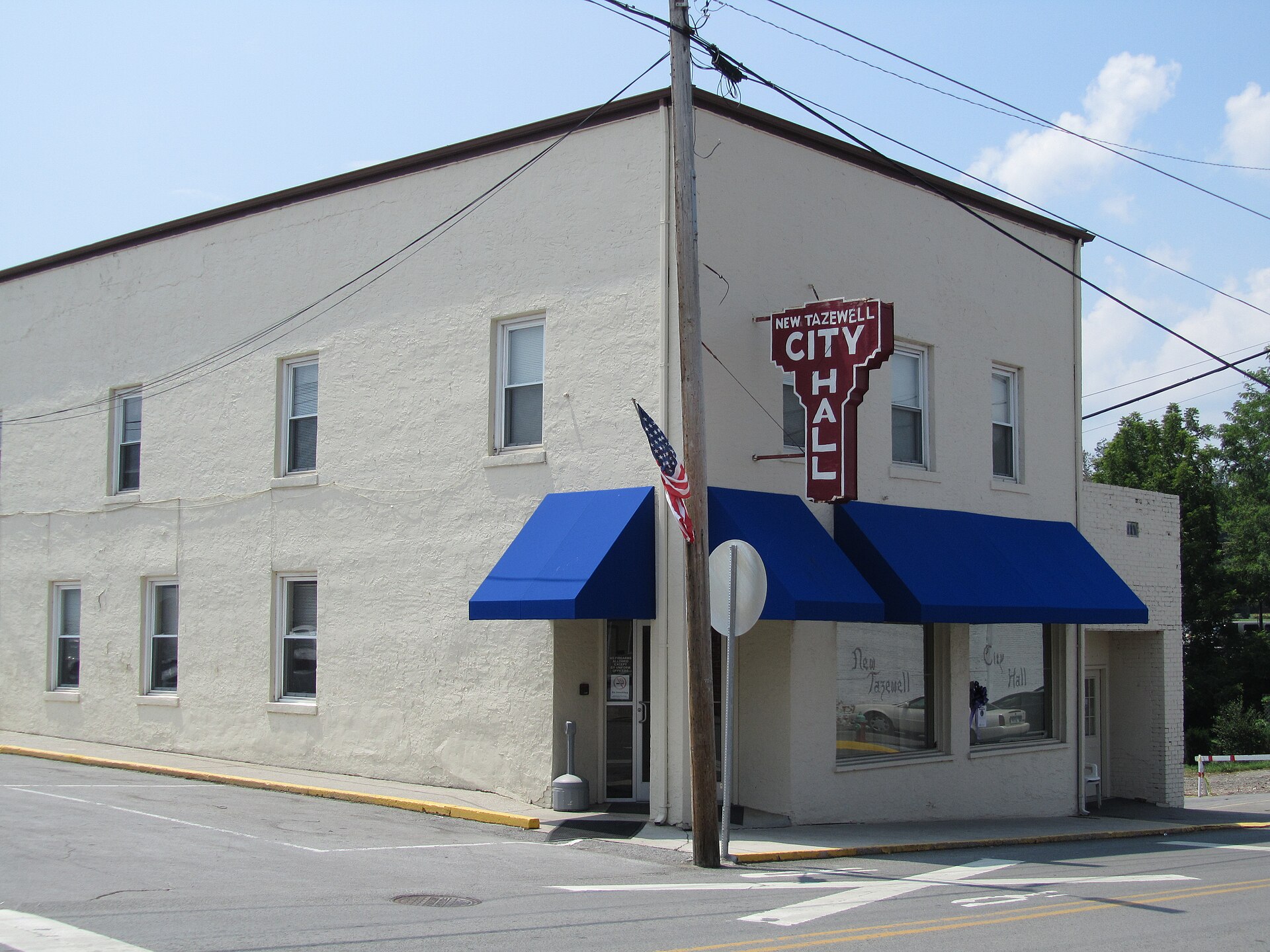 City Hall in New Tazewell TN is located in a historic building. — Tennessee