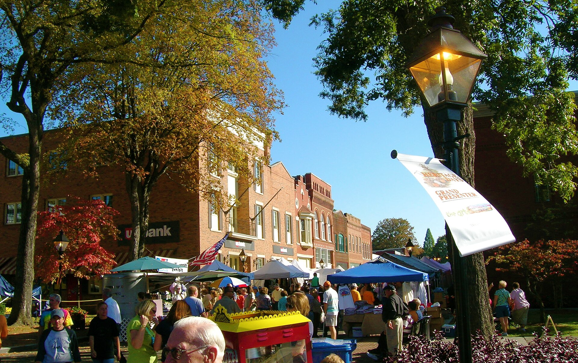 Downtown Rogersville, Tennessee during Heritage Days.