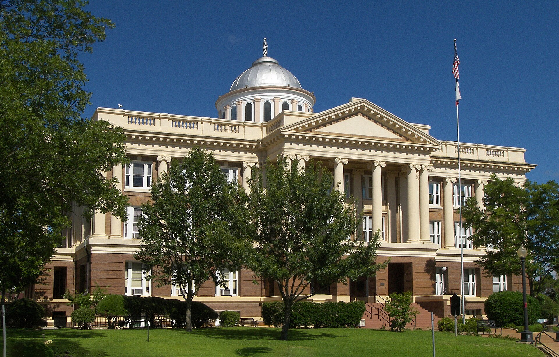 The Anderson County, Texas courthouse located in Palestine, Texas, United States was built in 1914.