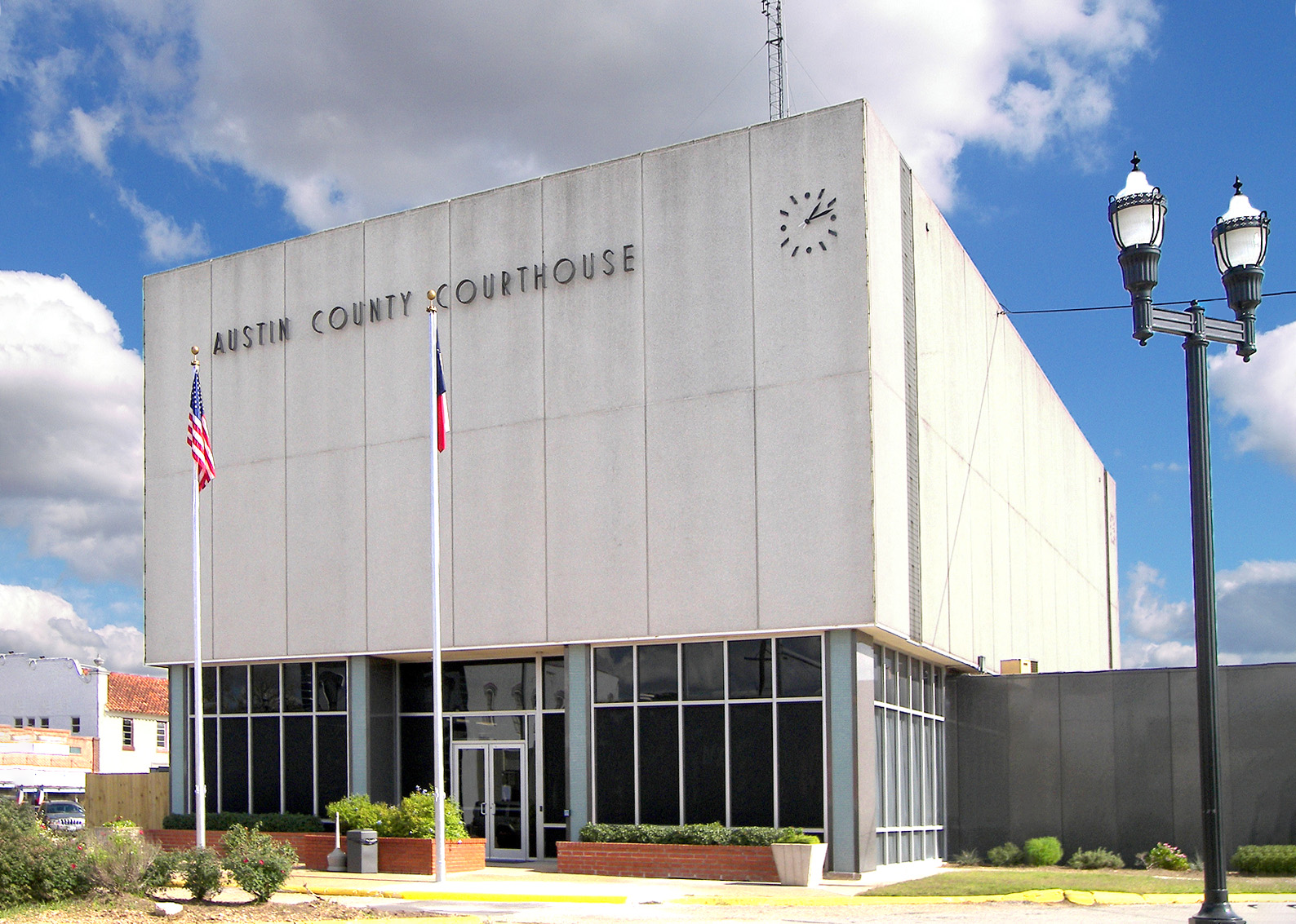 The Austin County, Texas courthouse in Bellville, Texas, United States.