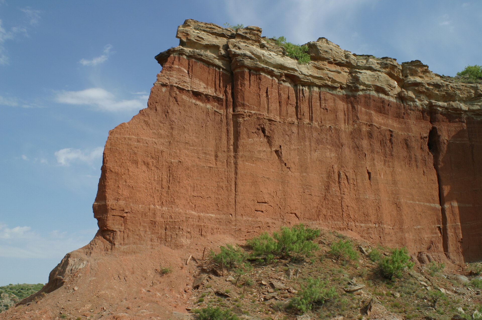 Rock formation in Tule Canyon, Briscoe County, Texas.