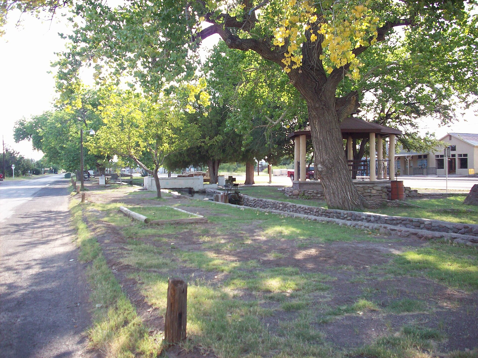 Canal in Balmorhea city park along Texas State Highway 17
