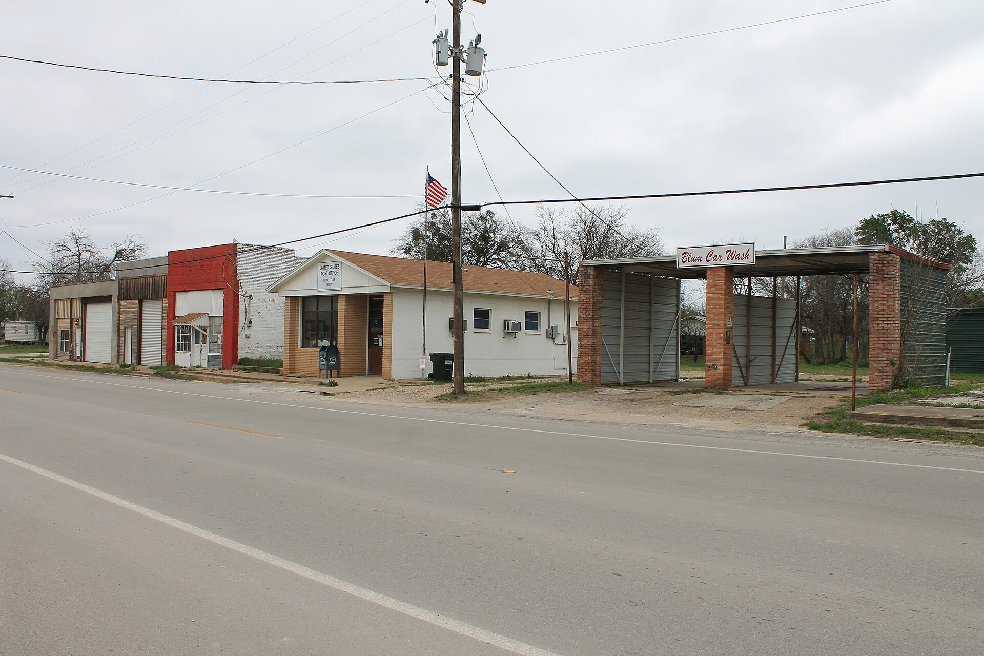The town of Blum, Texas