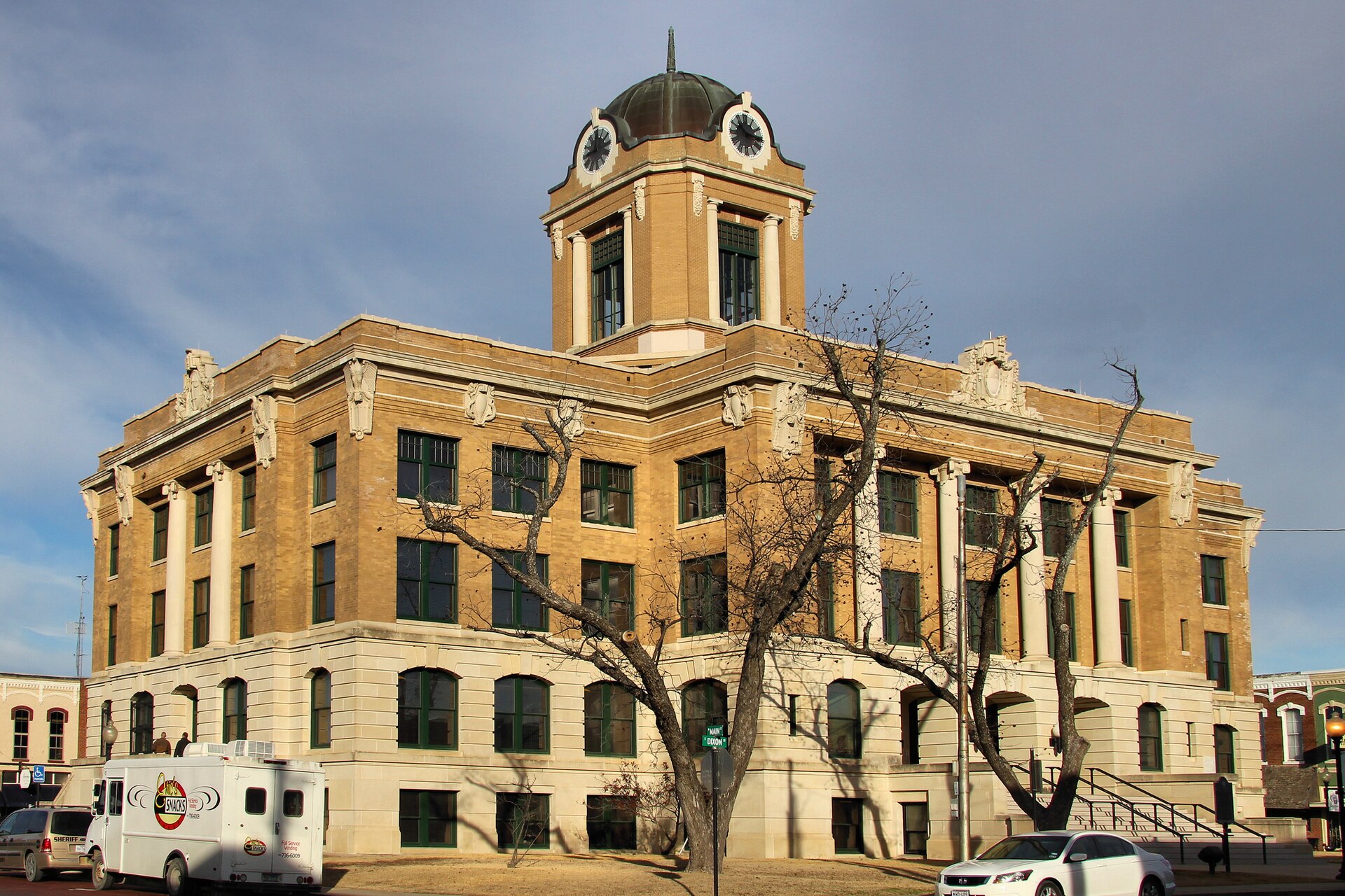 The Cooke County, Texas Courthouse in Gainesville, Texas, United States was built in 1911.