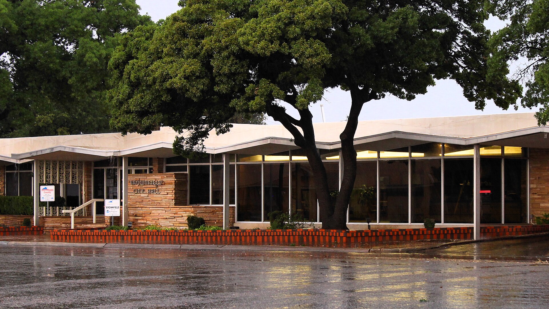 City Hall of Brownfield, Texas, United States.