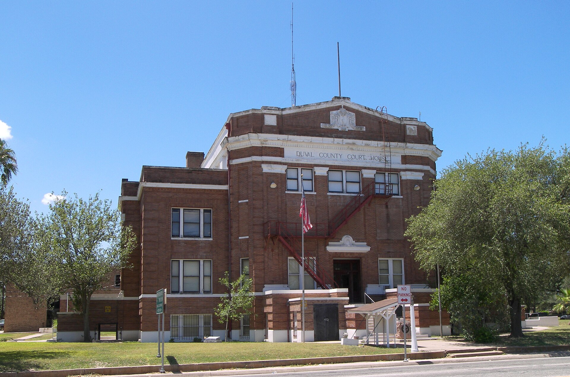 The Duval County Courthouse located at San Diego, Texas, United States.