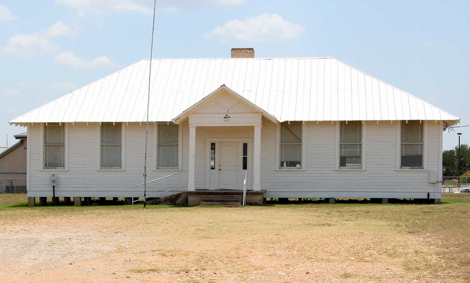 The historic old Cedar Creek Schoolhouse in Cedar Creek, Texas, United States dates back to the late 19th century.