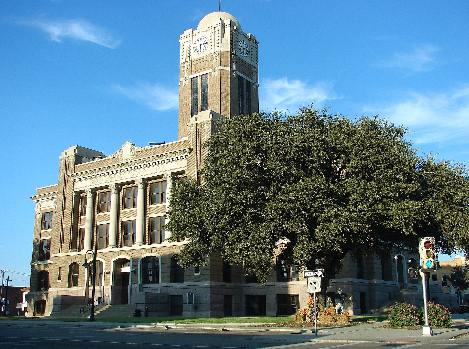 Johnson County Courthouse in Cleburne, Texas.