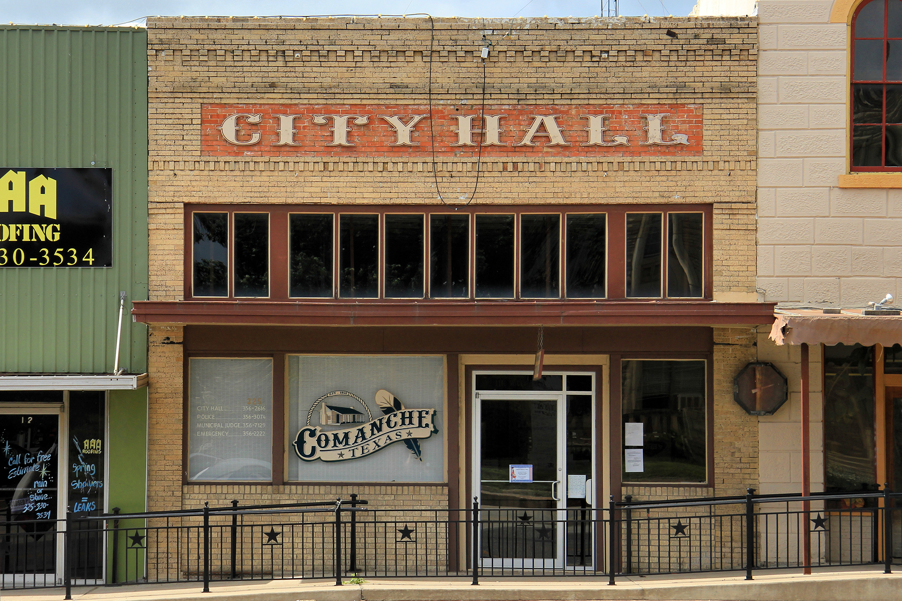 City Hall of Comanche, Texas, United States.