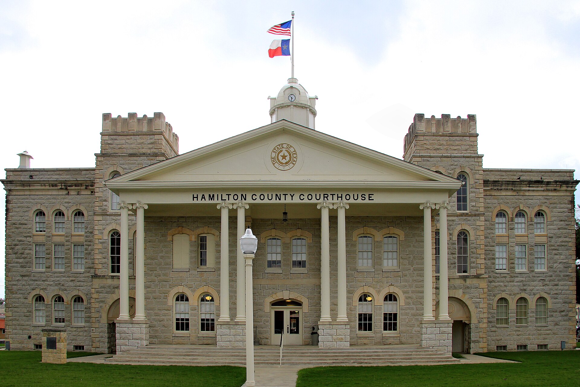 The Hamilton County Courthouse in Hamilton, Texas, United States. The building was listed on the National Register of Historic Places on September 4, 1980.