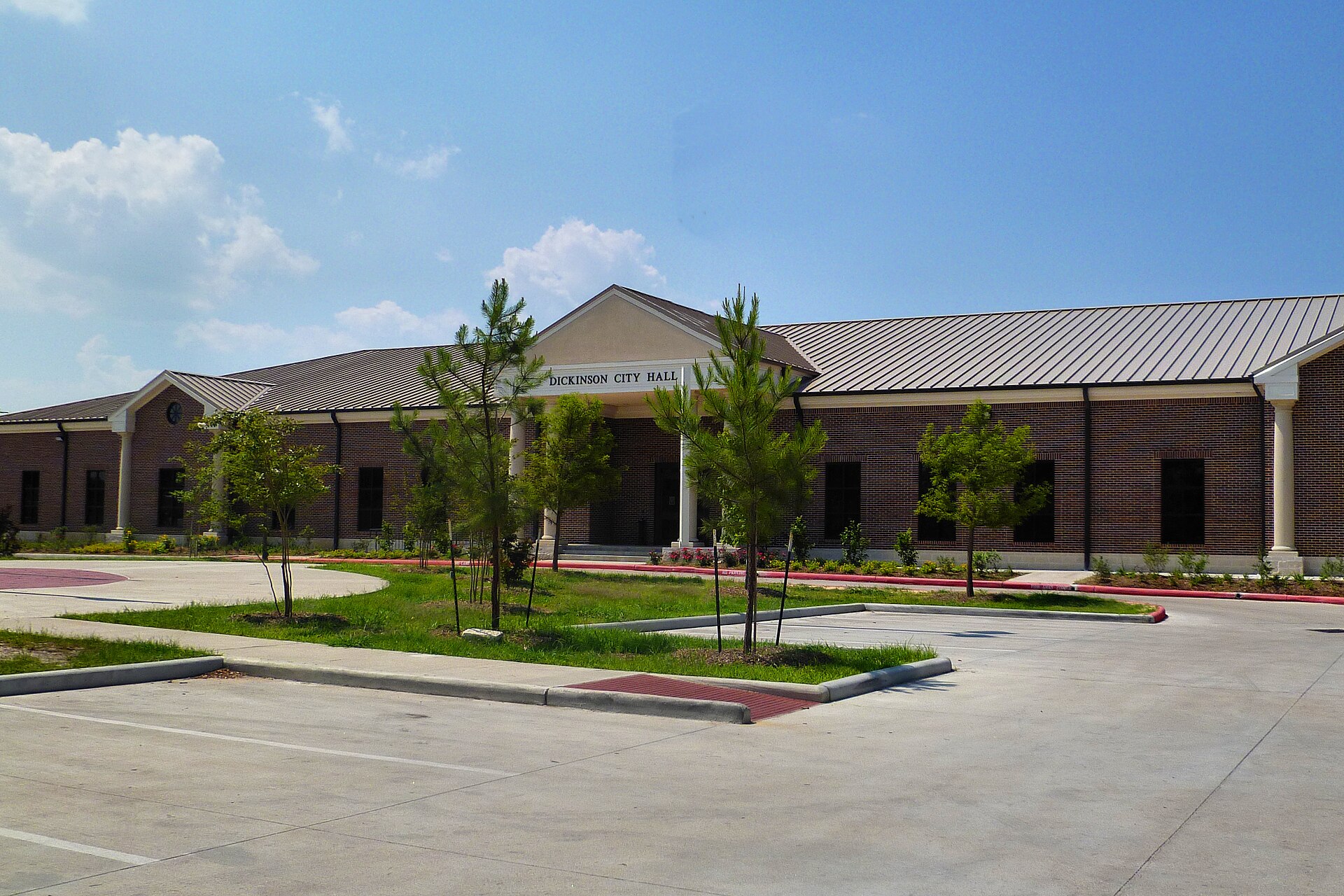 City Hall. Dickinson, Texas, USA. 77539