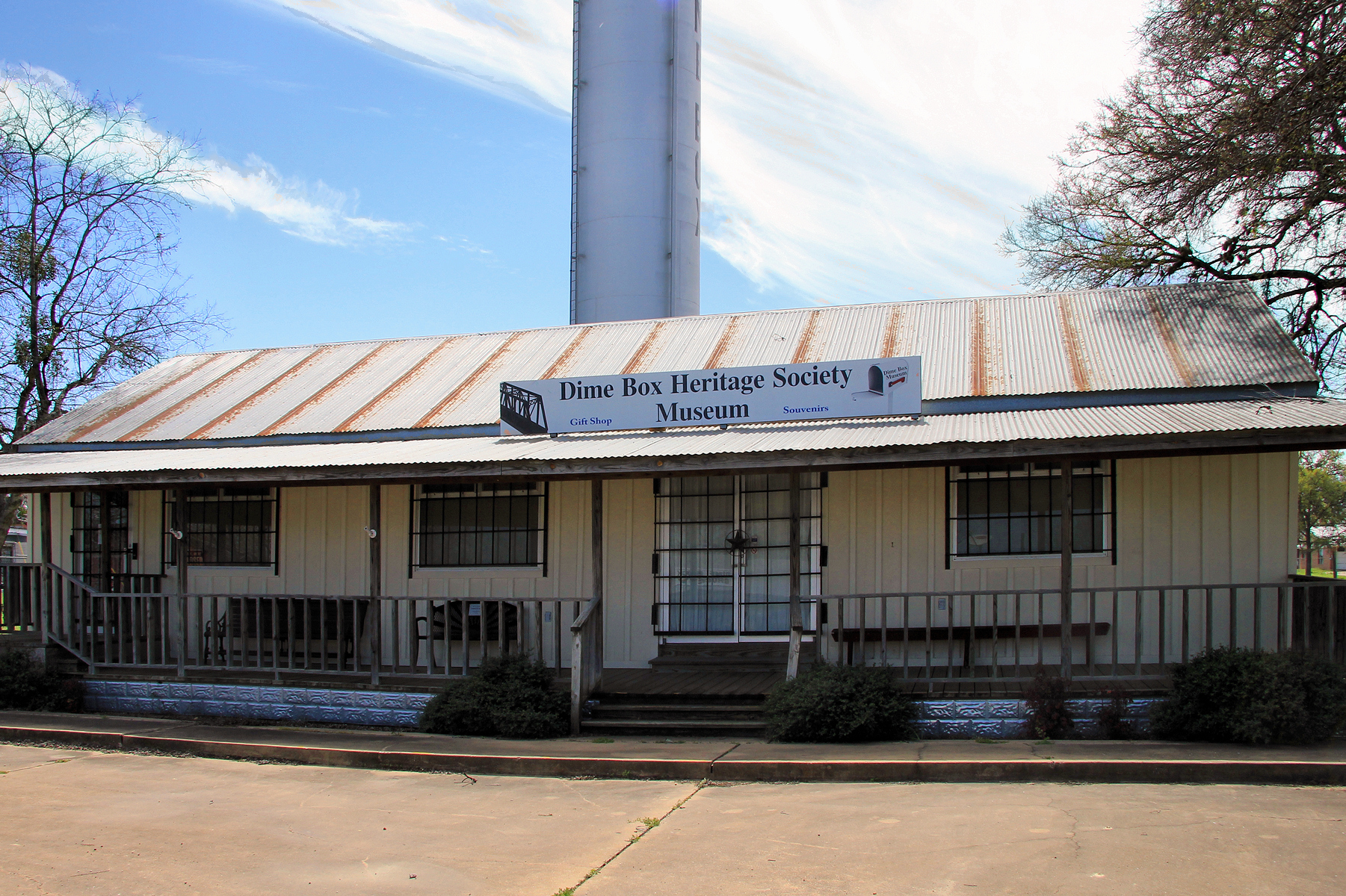 The Dime Box Heritage Society Museum in Dime Box, Texas, United States.