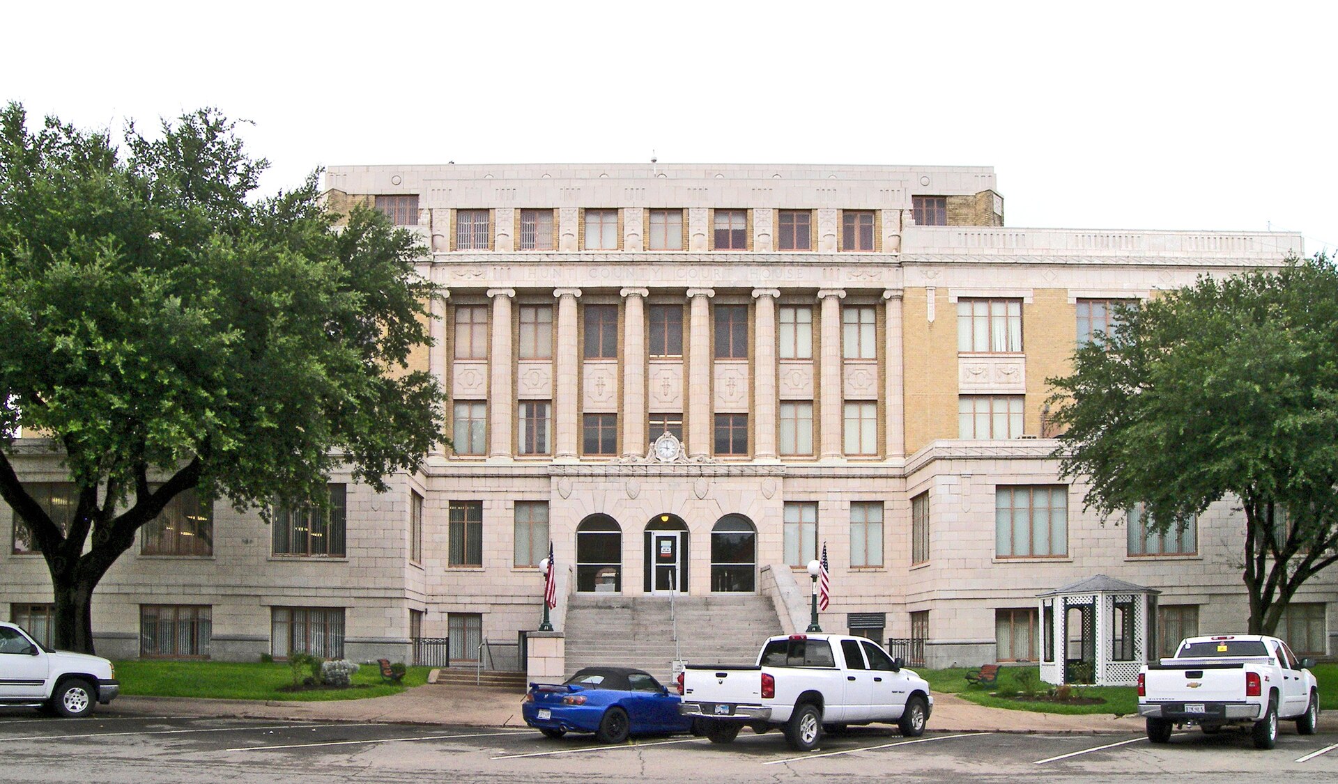 The Hunt County, Texas courthouse in Greenville, Texas, United States was built in 1929.