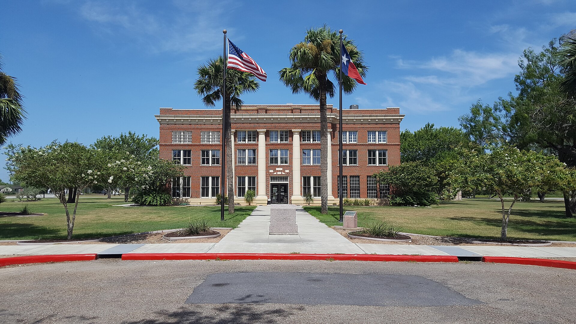 The Kenedy County Courthouse in Sarita, Texas.