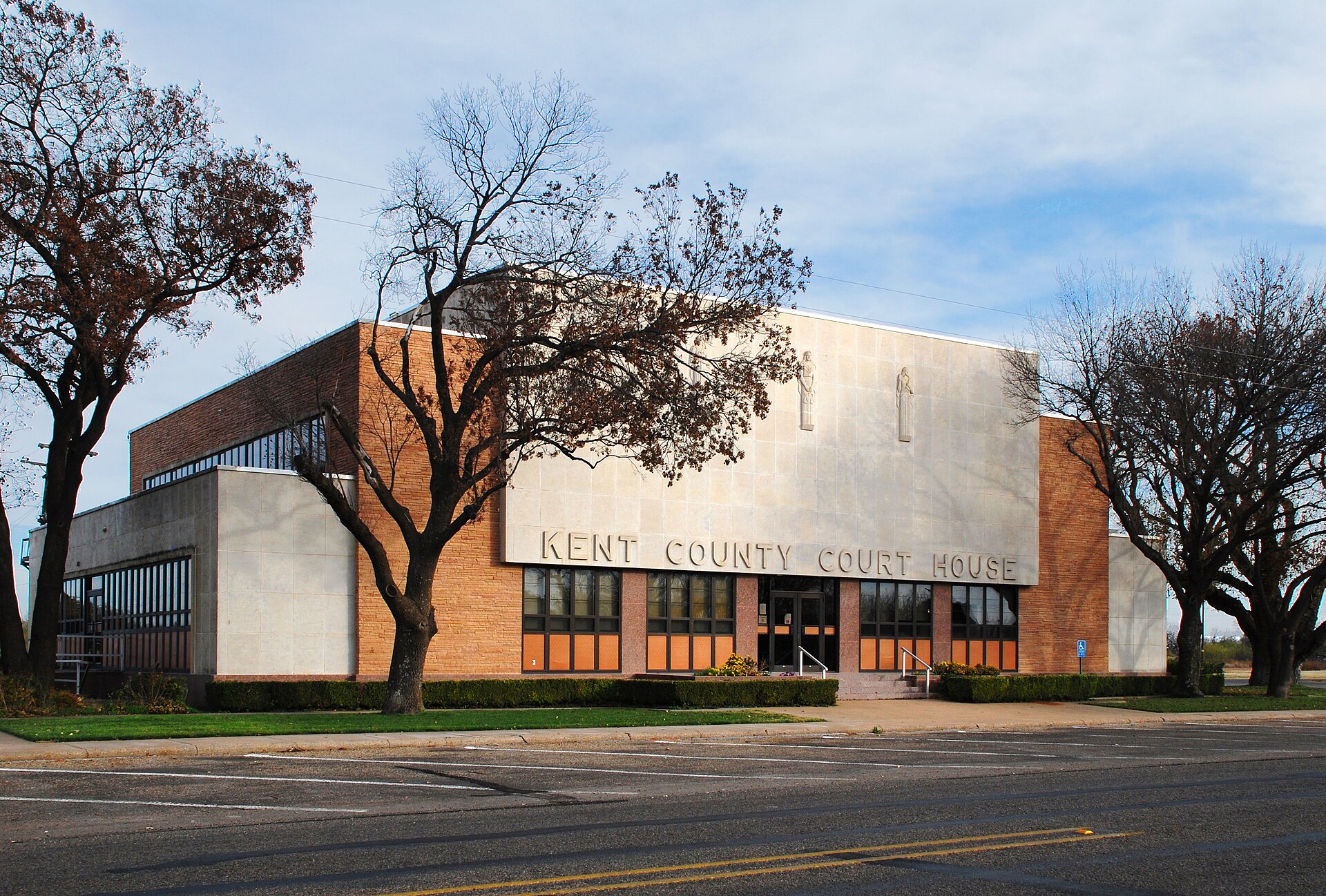 The Kent County Courthouse in Jayton, Texas.