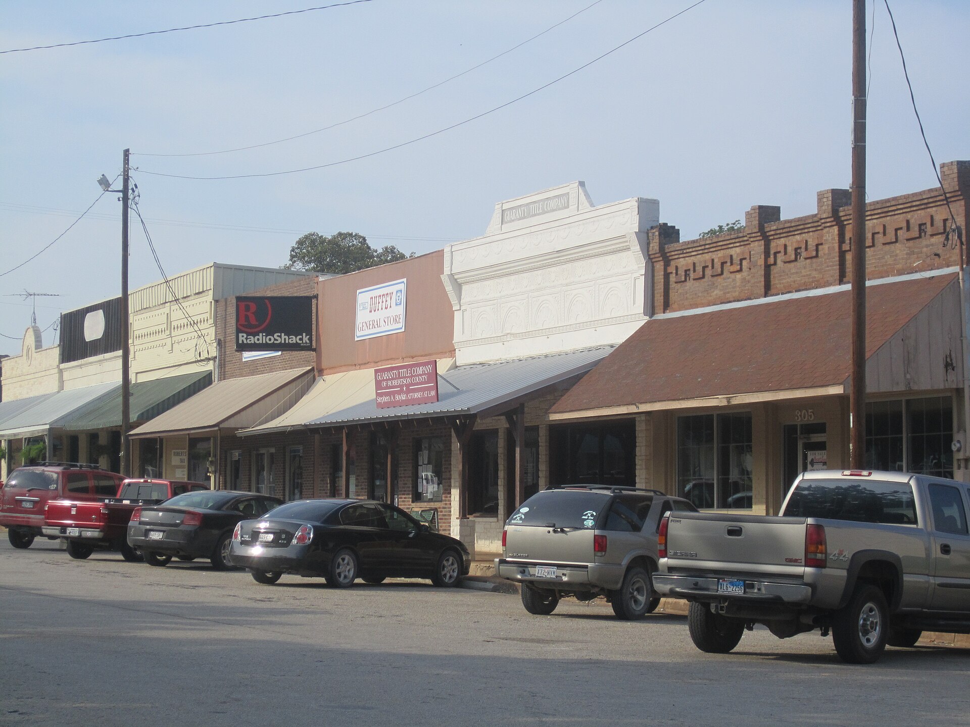 I took photo in Franklin, TX, of the downtown with a Canon camera. — Texas