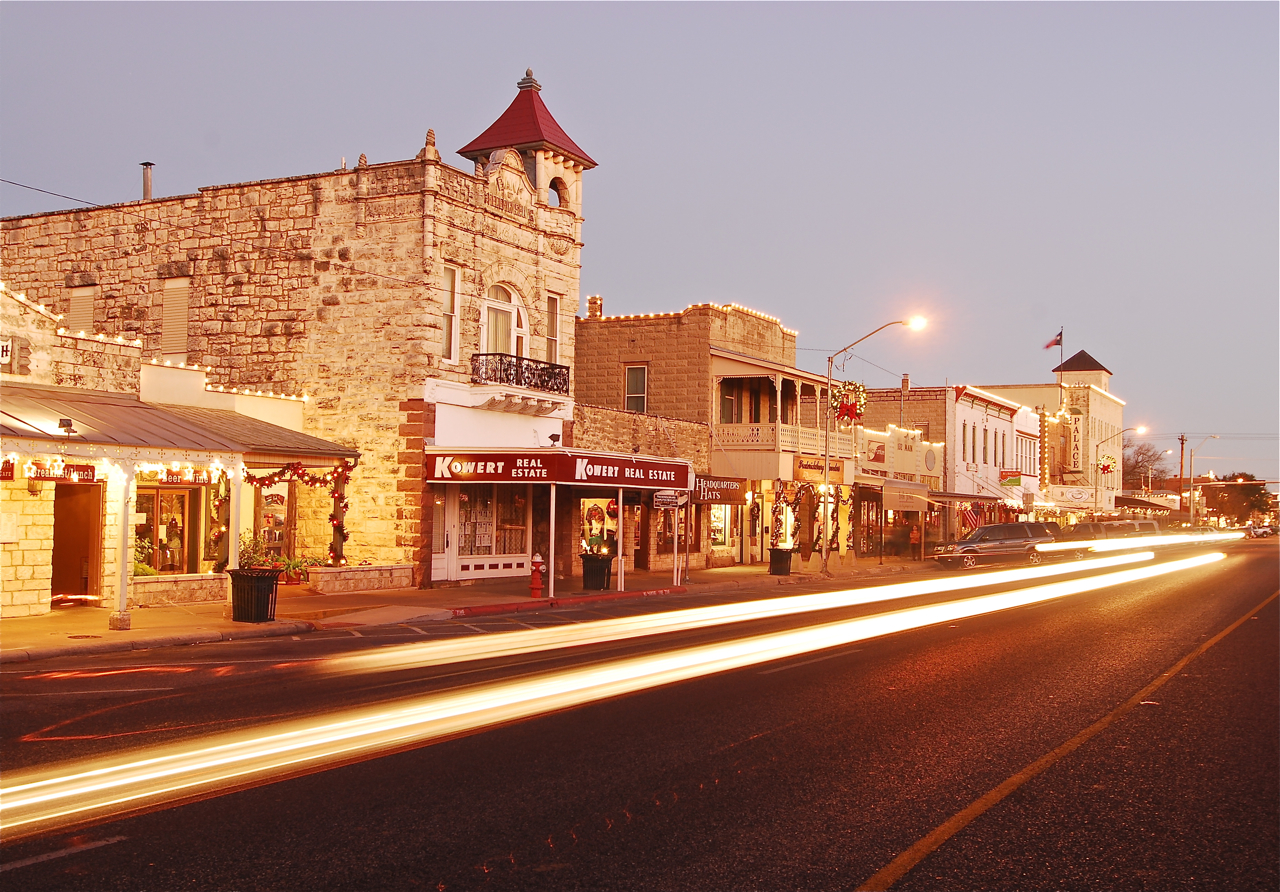 Downtown Fredericksburg. — Texas
