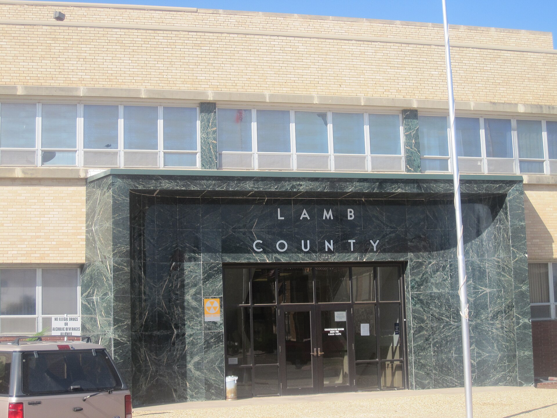 Lamb County Courthouse. I took photo in Littlefield, Texas, with a Canon camera.