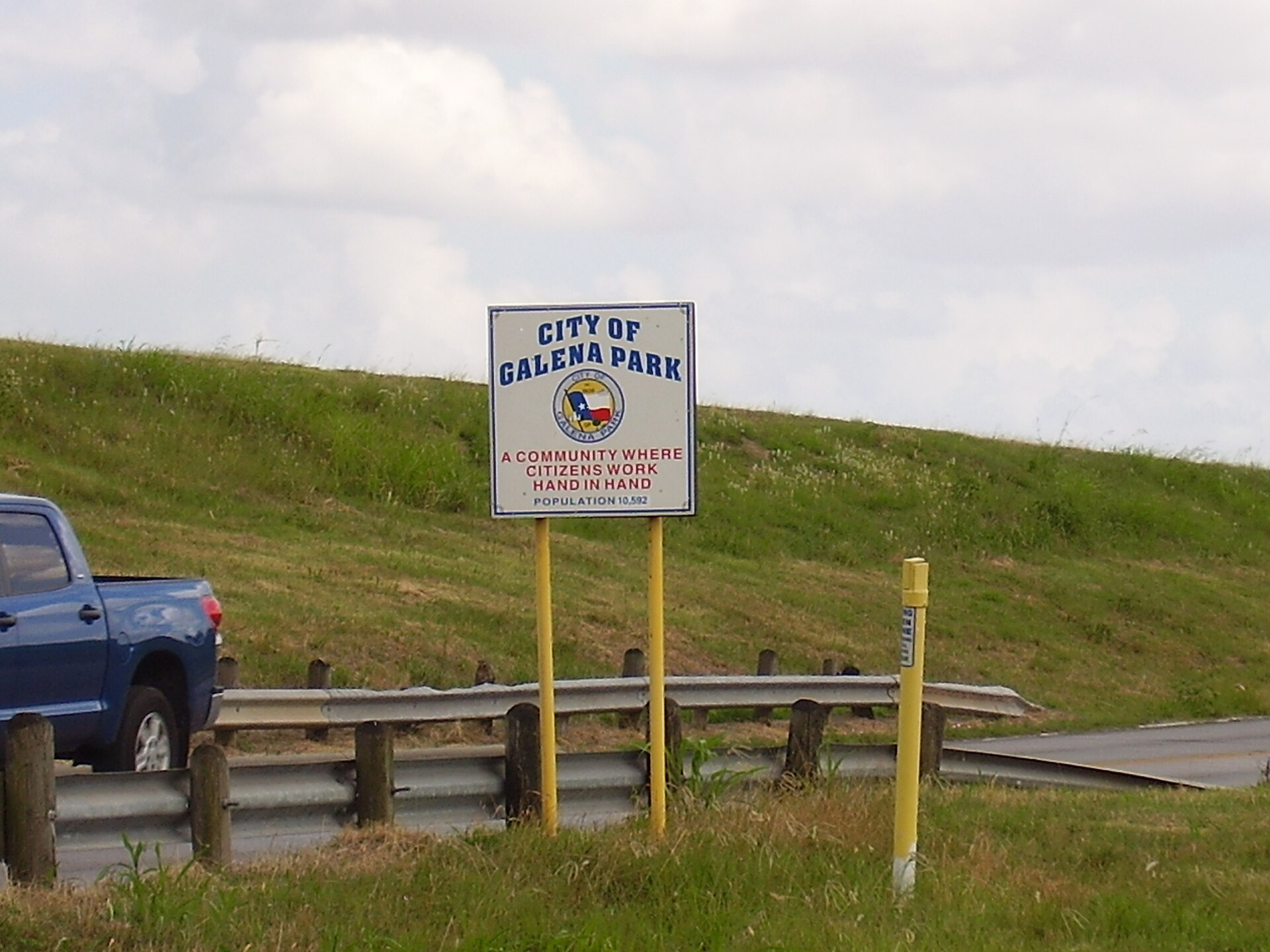 Galena Park welcome sign — Texas