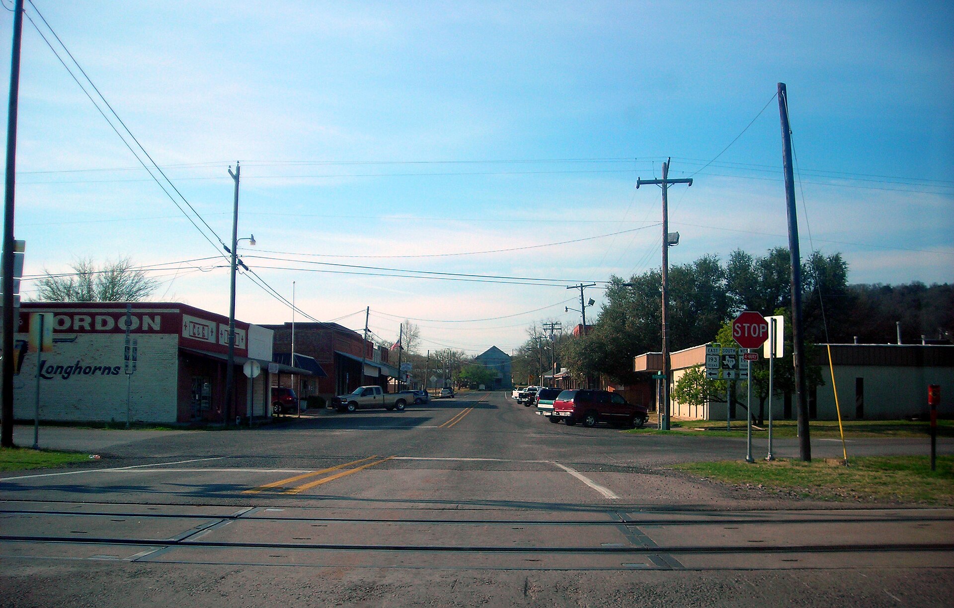Downtown Gordon, Texas.