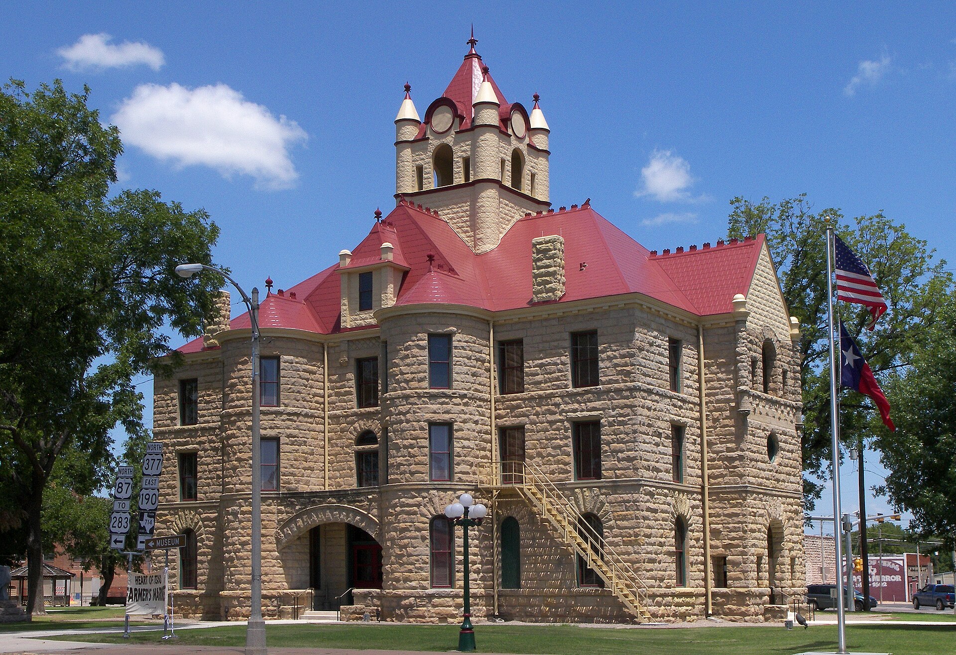 The McCulloch County Courthouse located in Brady, Texas, United States was built in 1900.