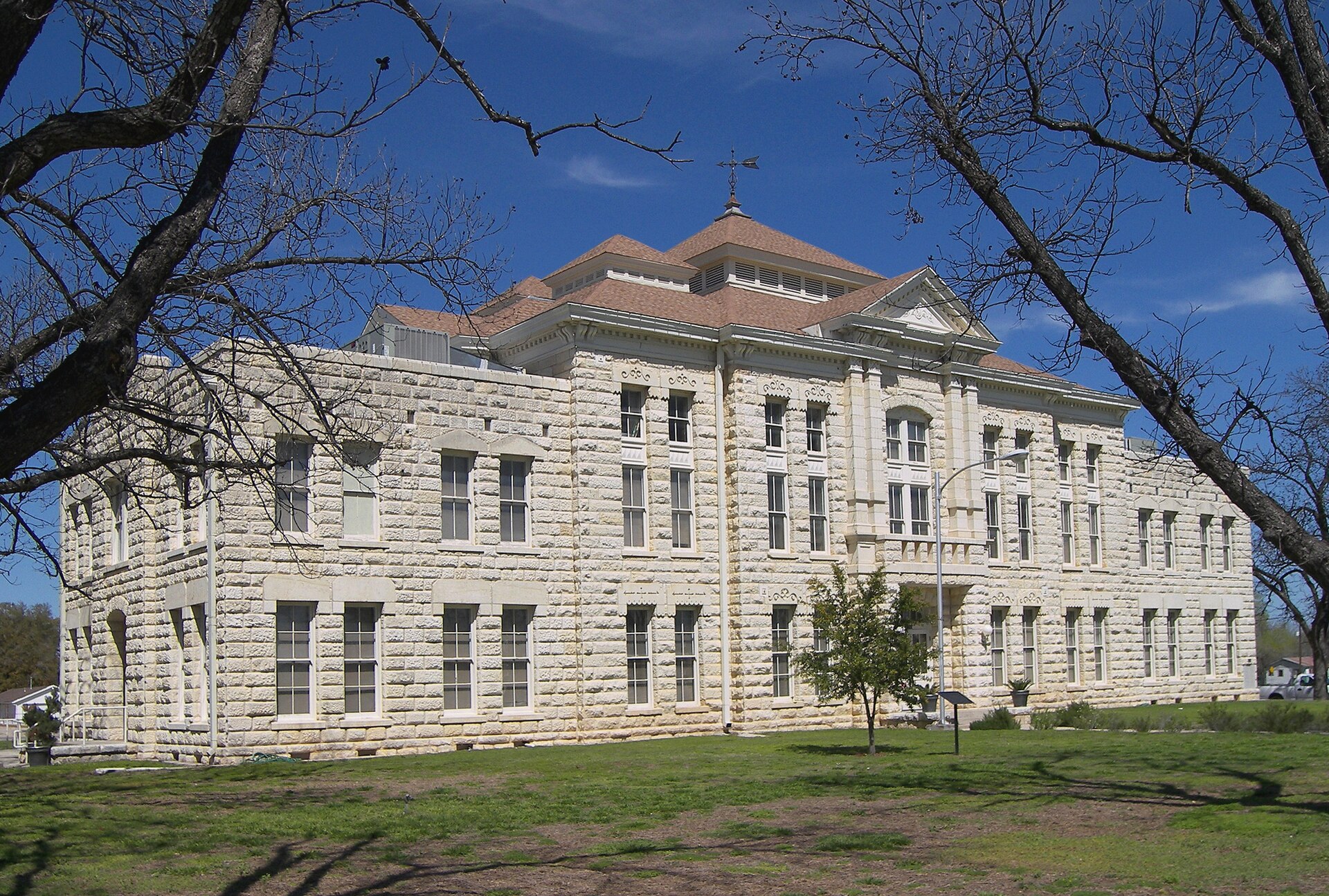 The Medina County Courthouse in Hondo, Texas, United States.