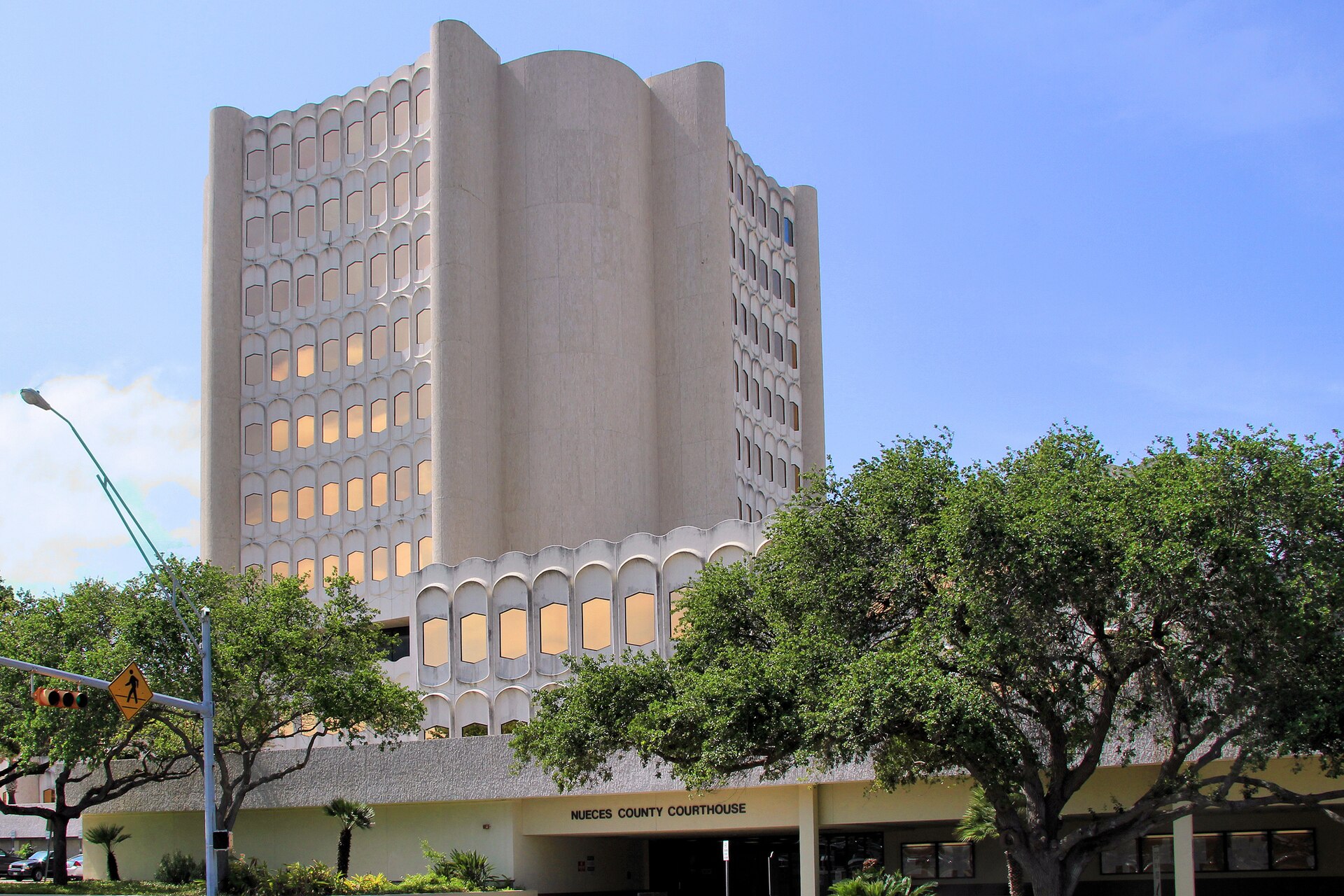 The Nueces County Courthouse in Corpus Christi, Texas, United States.